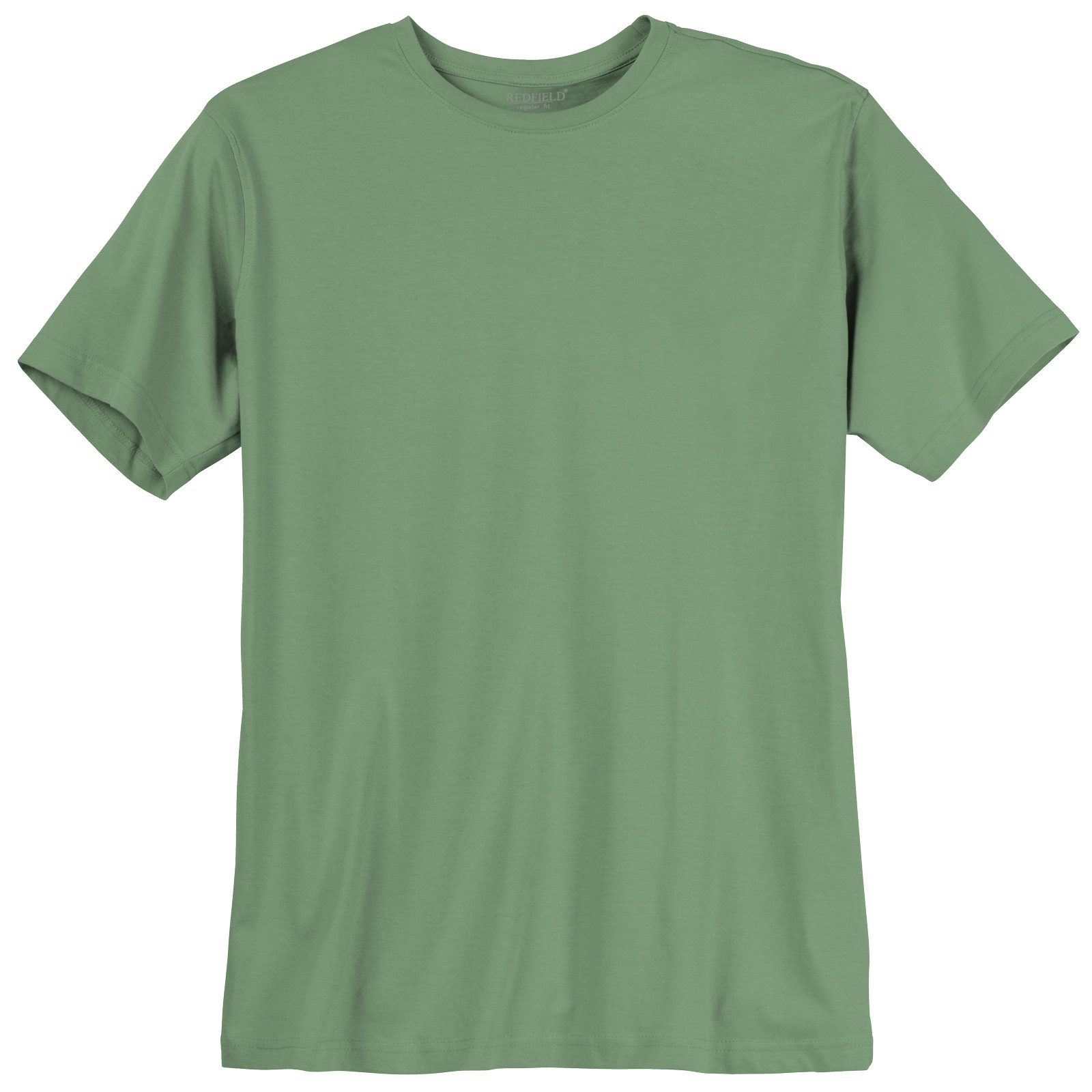 Redfield T-Shirt Doppia Pack Oversize - Grigio Melange, Modello Wim, Con Collo In Lycra