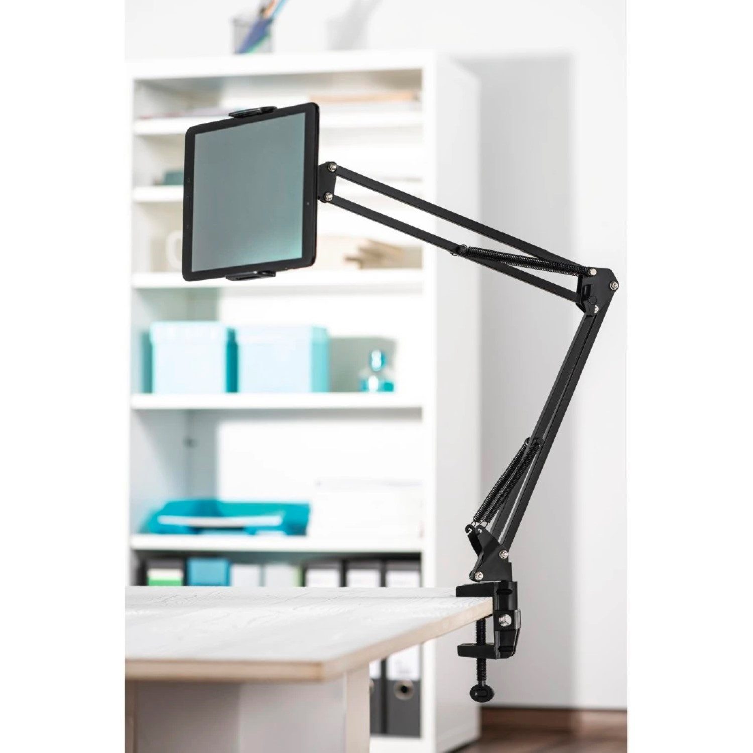 Hama Tablet-Halterung Universal Tablet Schwenkarm 7" bis 12,9", (Tisch-Halterung Tisch-Halter Arm Schwenkbar für Tablet iPad 7" - 12,9)