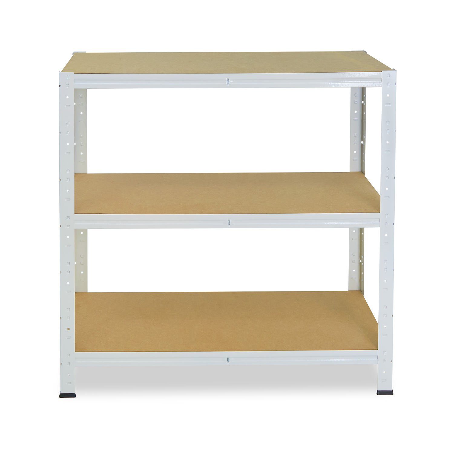 mit Böden, 100x30x40cm Tragkraft Kellerregal, Metallregal Garagenregal, HOME, 3 shelfplaza Steckregal Lagerregal, oder Werkstattregal als Metall Schwerlastregal 175kg weiß, mit