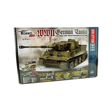Torro RC-Panzer 1/16 RC Tiger I Späte Ausf. unlackiert IR + Solution Box