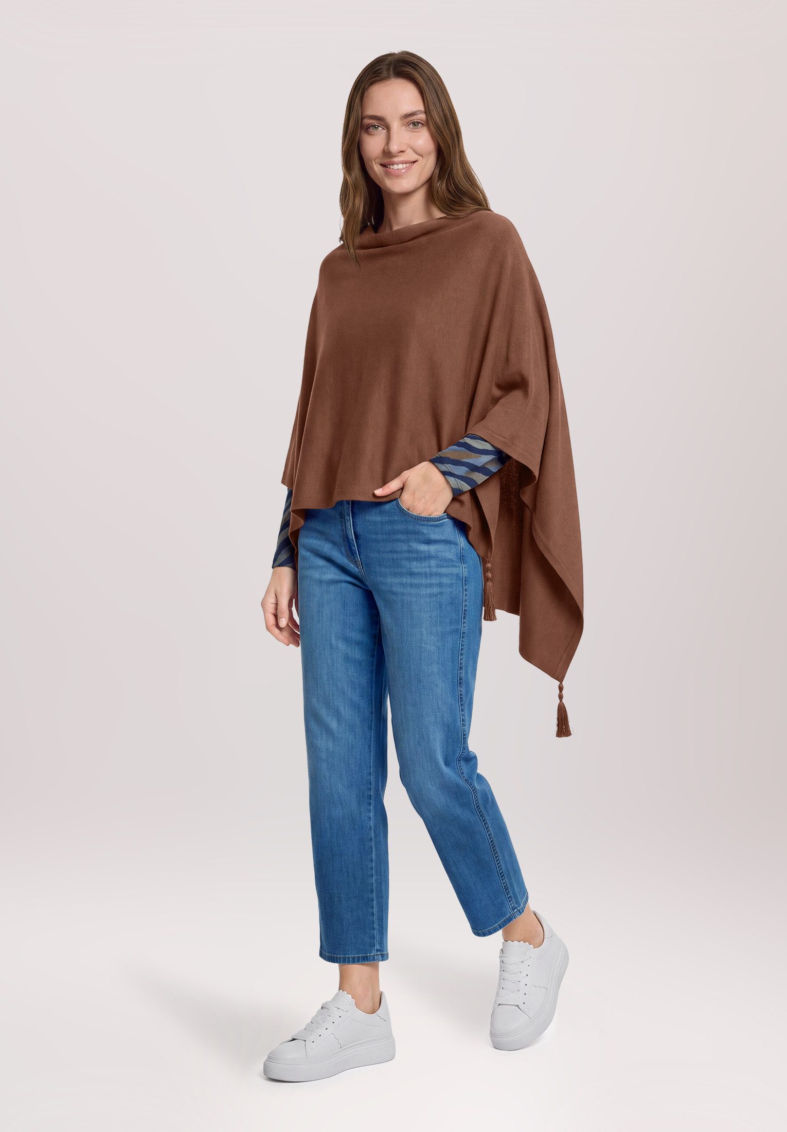 Betty Barclay Multifunktionstuch Damen mit Fransen