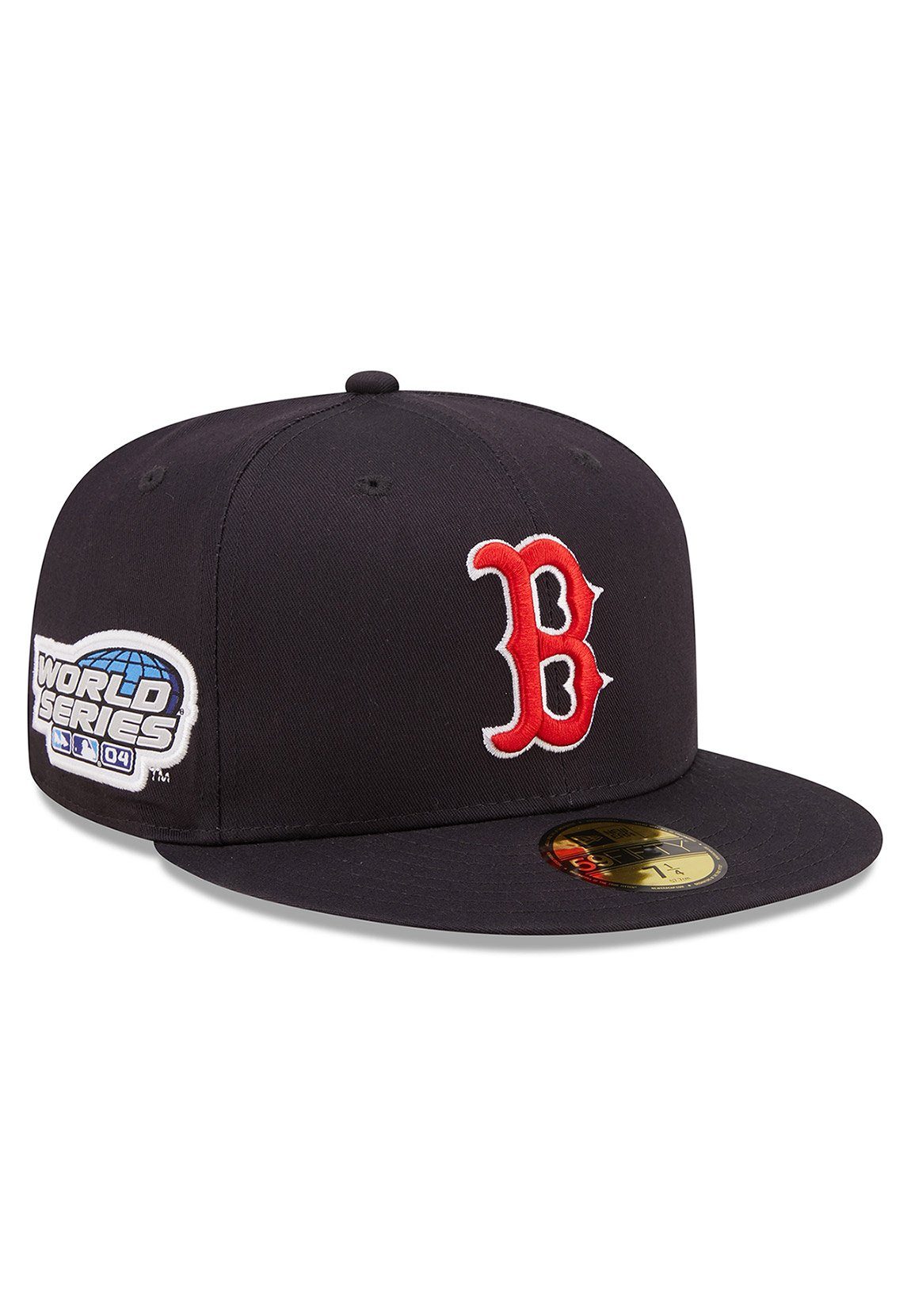 New Era Fitted Cap BOSTON New Cap Patch 59Fifty Dunkelblau SOX Side RED