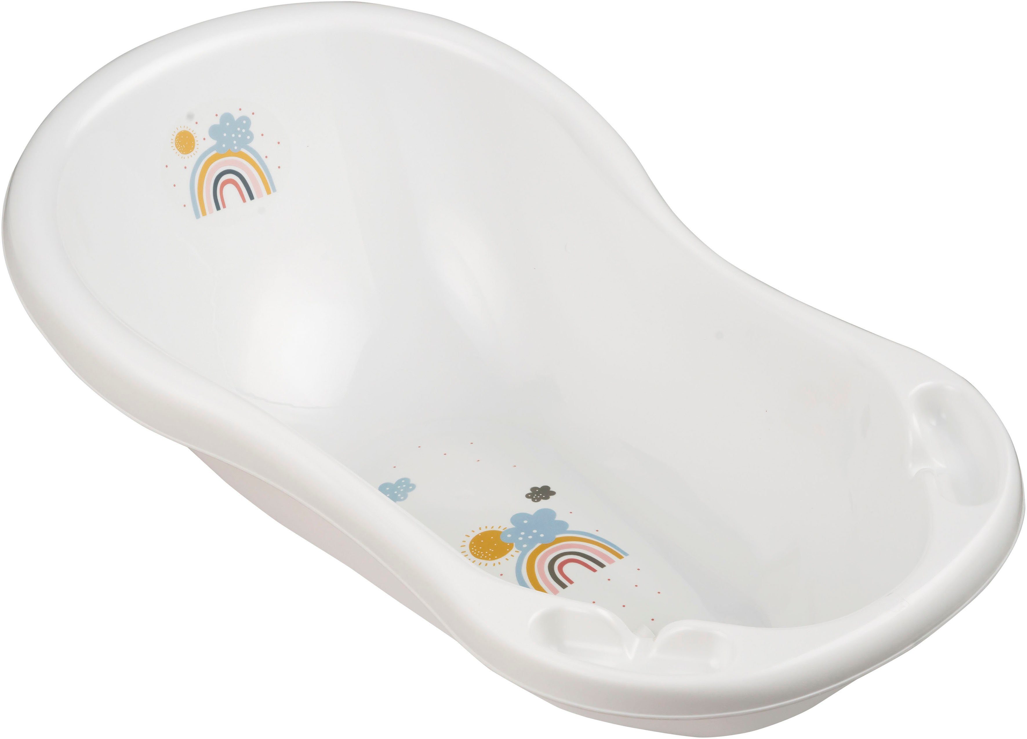KEEEPER Babybadewanne Maria - Rainbow, weiß mit Stöpsel, Made in Europe mehr