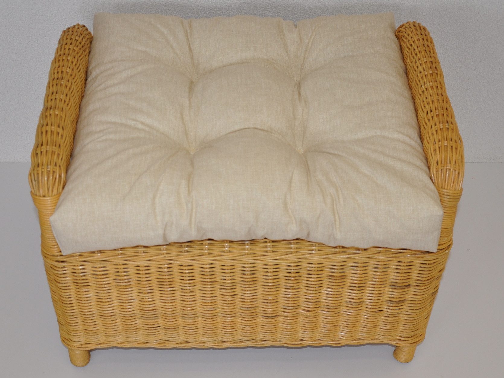 Rattani Креслаauflage Polster Kissen für Rattan Ohrensessel Rattansessel beige