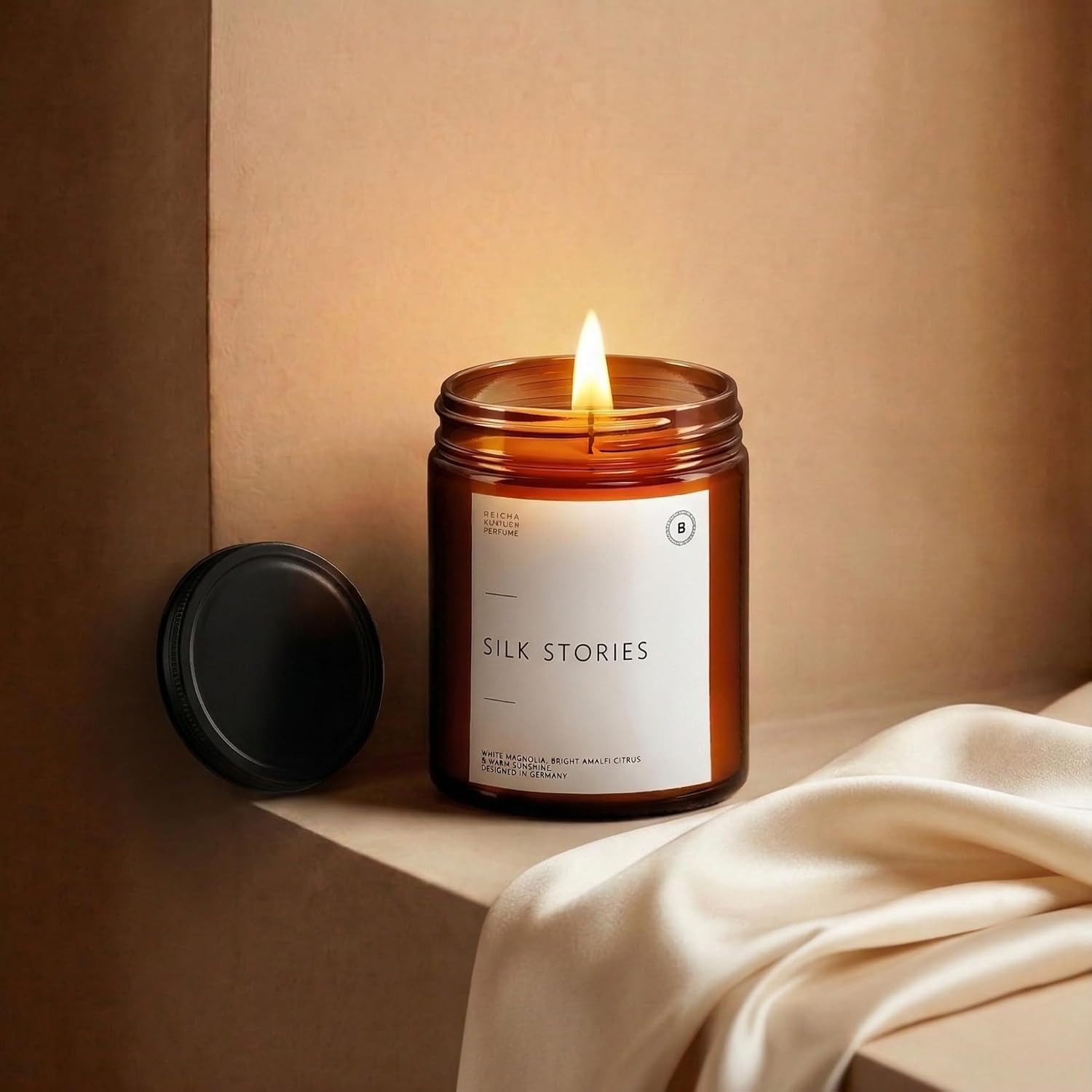 BOHORIA Duftkerze Silk Stories 200 g – Magnolie & Citrus aus Sojawachs