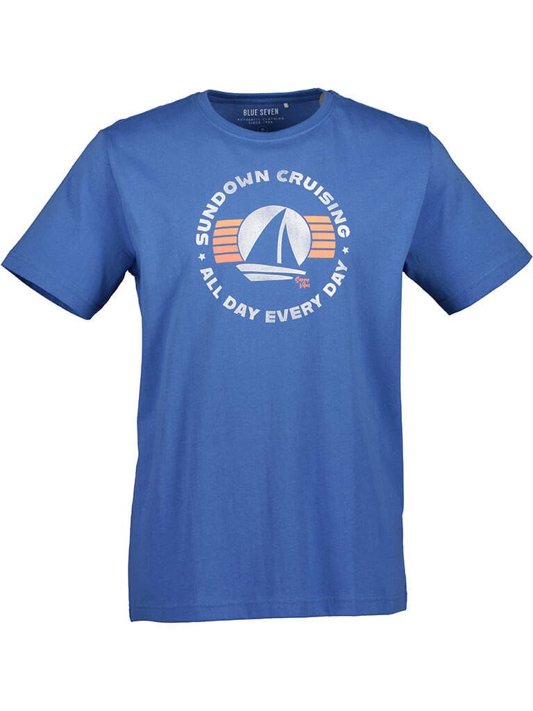 Blue Seven T-Shirt Herren Kurzarm-Shirt mit günstig online kaufen