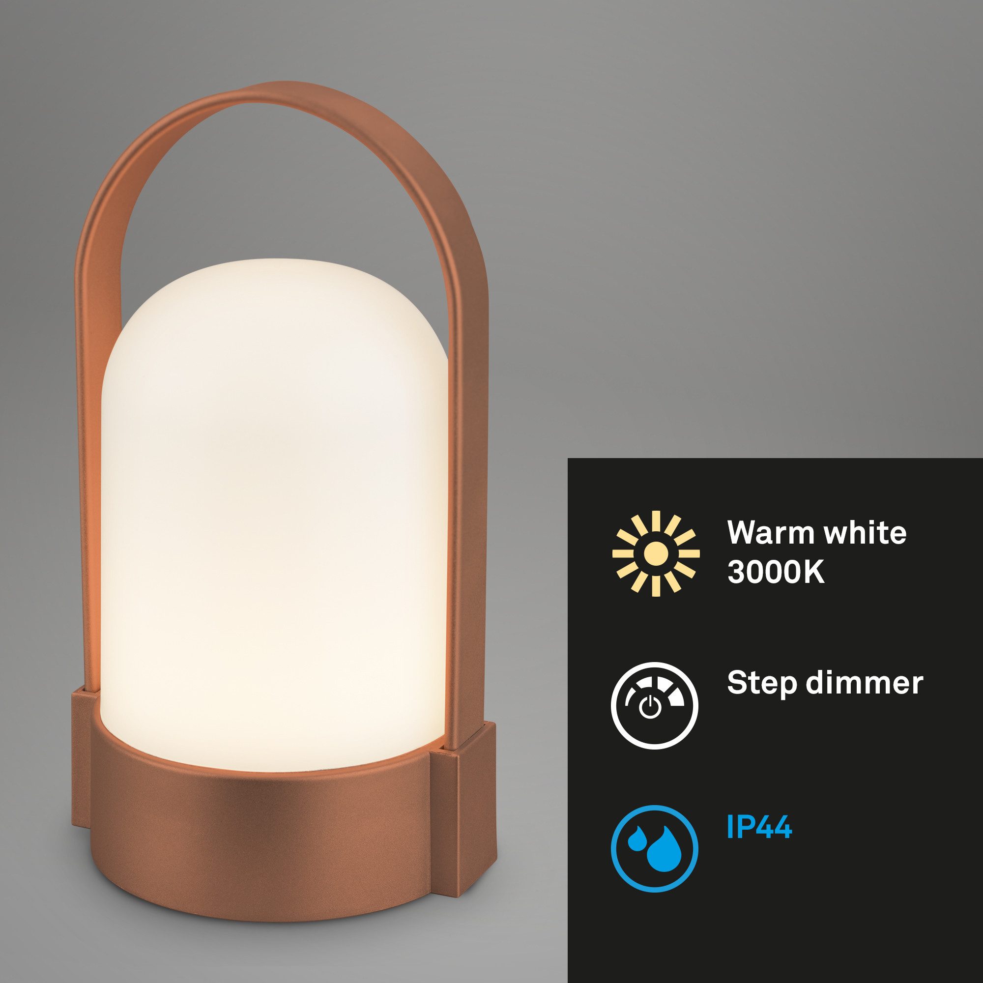 Briloner Leuchten Tischleuchte LED Tischlamp Warmweiß günstig online kaufen