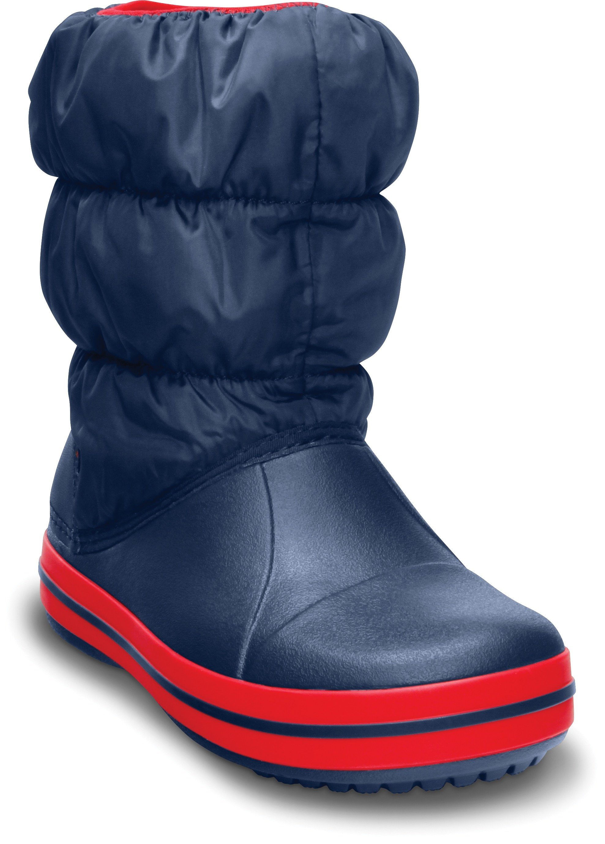 Crocs Winterstiefel Kids Boot Winterstiefel mit Snowboots mit Winter Puff Kuscheliger Warmfutter, Schaft gestepptem