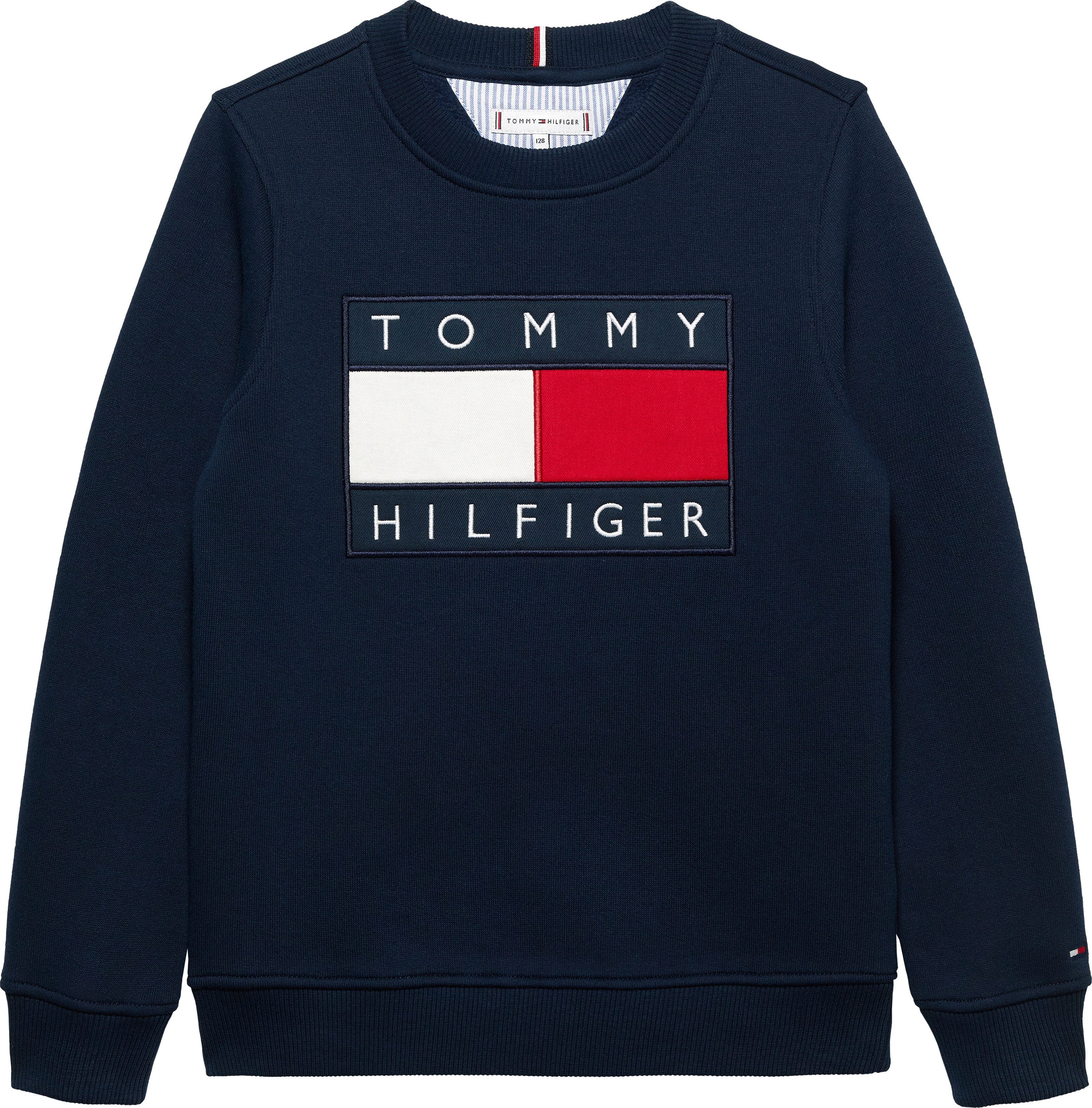 Tommy Hilfiger Sweatshirt Kinder bis 16 Jahre, mit Rundhalsausschnitt