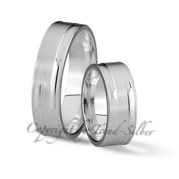Trauringe123 Trauring Hochzeitsringe Verlobungsringe Trauringe Eheringe Partnerringe aus 925er Silber mit zwei Steinen, J55