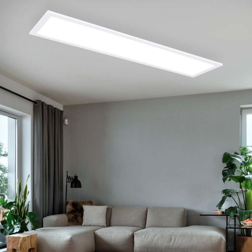 Deckenleuchte, Warmweiß, Deckenleuchte aus Wohnzimmerlampe verbaut, Deckenlampe fest LED-Leuchtmittel Aufbaupanel Globo LED Deckenpanel