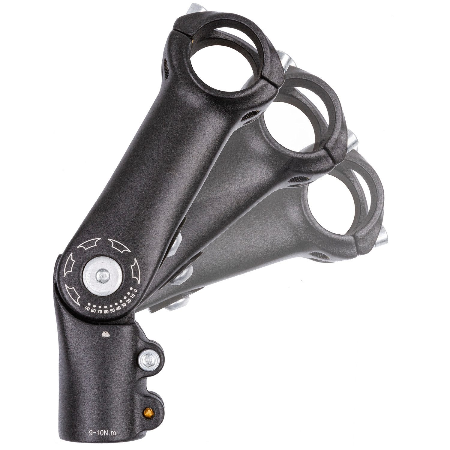 KHEbikes Lenkervorbau MTB Vorbau Ahead 1 1/8 Zoll verstellbar 0 bis 90 Grad 110 mm