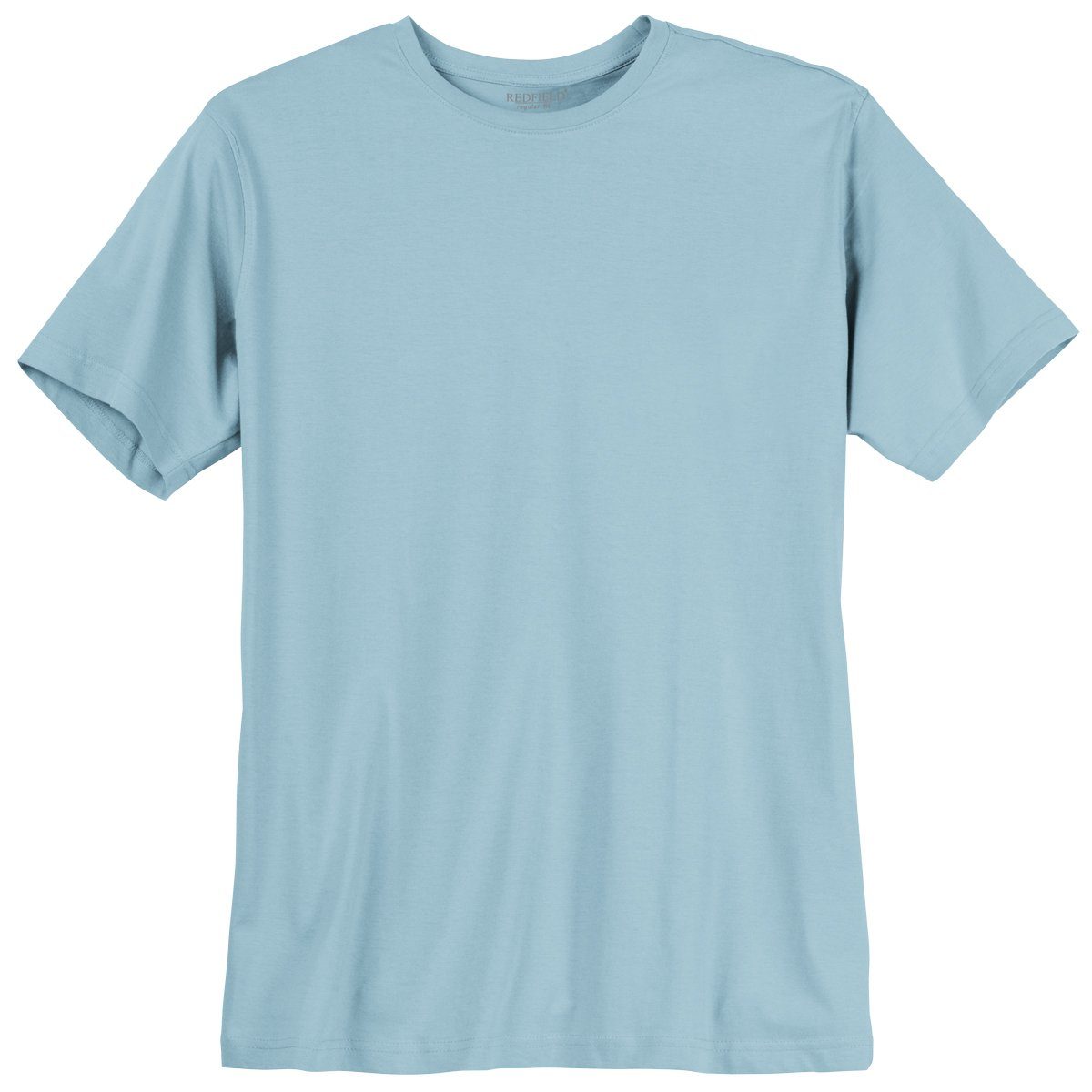 redfield Rundhalsshirt Übergrößen Redfield T-Shirt hellblau Modell Tom | T-Shirts