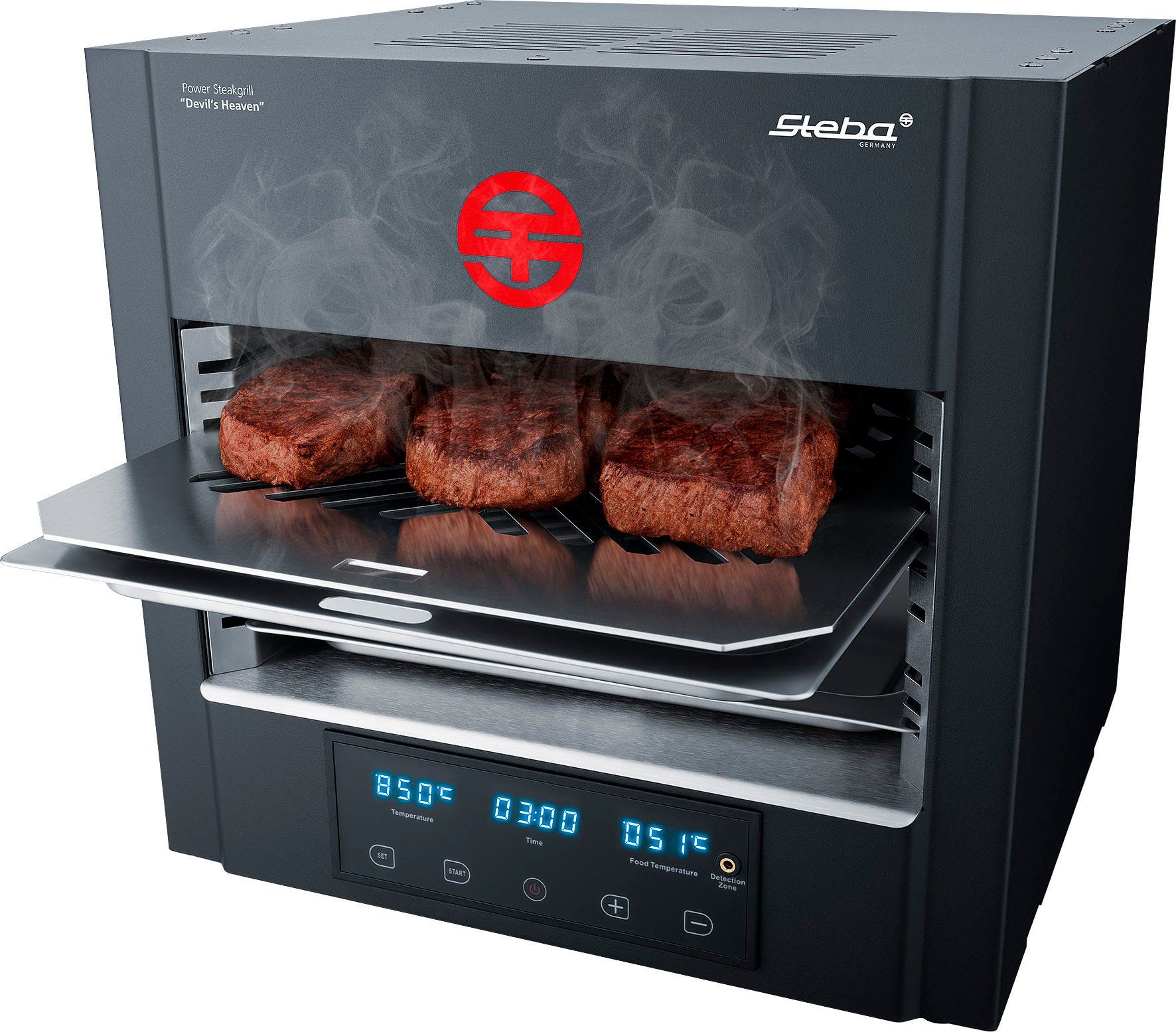 Steba Tischgrill PS E2600 XL DEVIL’S HEAVEN, 2600 W