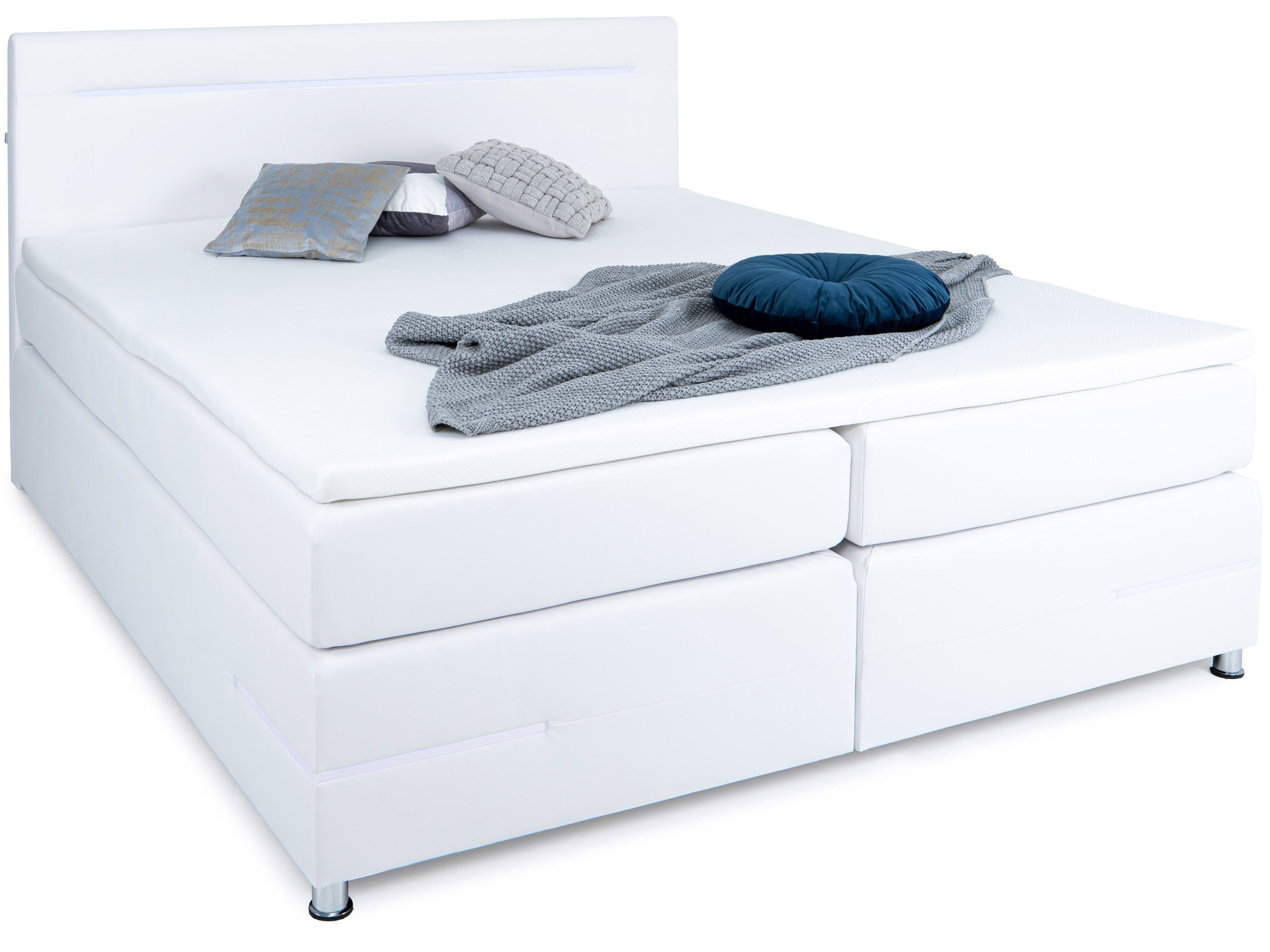 wonello Boxspringbett Daytona, mit LED Beleuchtung günstig online kaufen