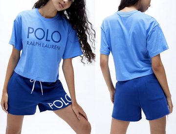 Ralph Lauren T-Shirt POLO RALPH LAUREN Cropped Boxy T-Shirt Retro Shirt Bluse Hemd Tee Harb