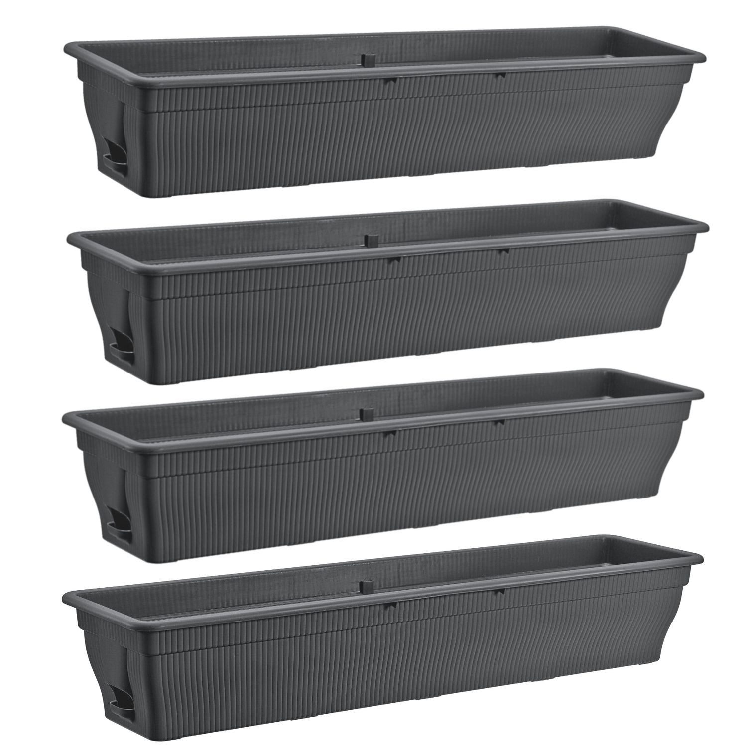 BURI Blumenkasten 4x Balkonkasten 100cm Wasserspeicher günstig online kaufen
