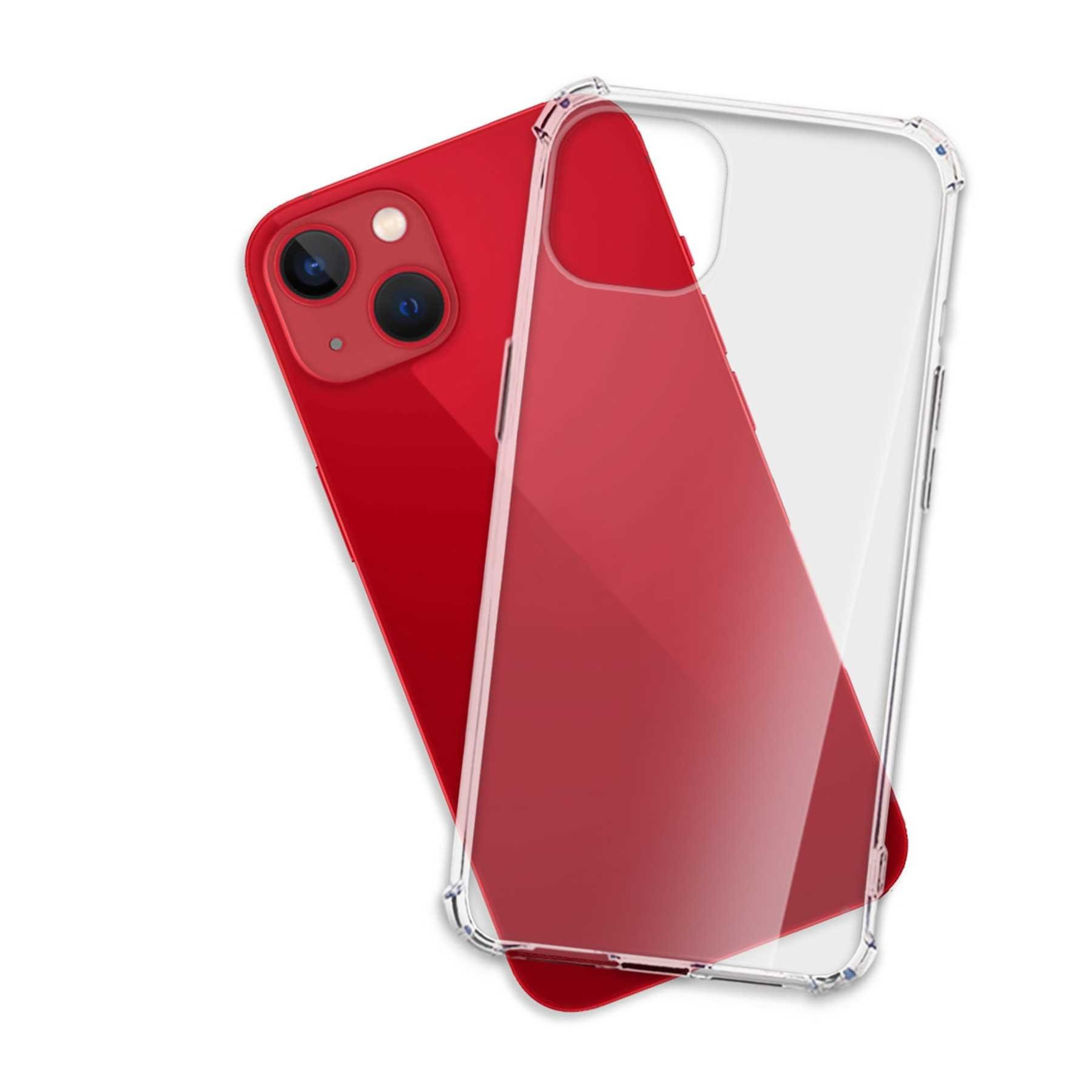 mtb more energy Smartphone-Hülle Clear Armor Case für Apple iPhone 13, Transparente TPU Schutzhülle Case Backcover mit Anti-Shock Verstärkung