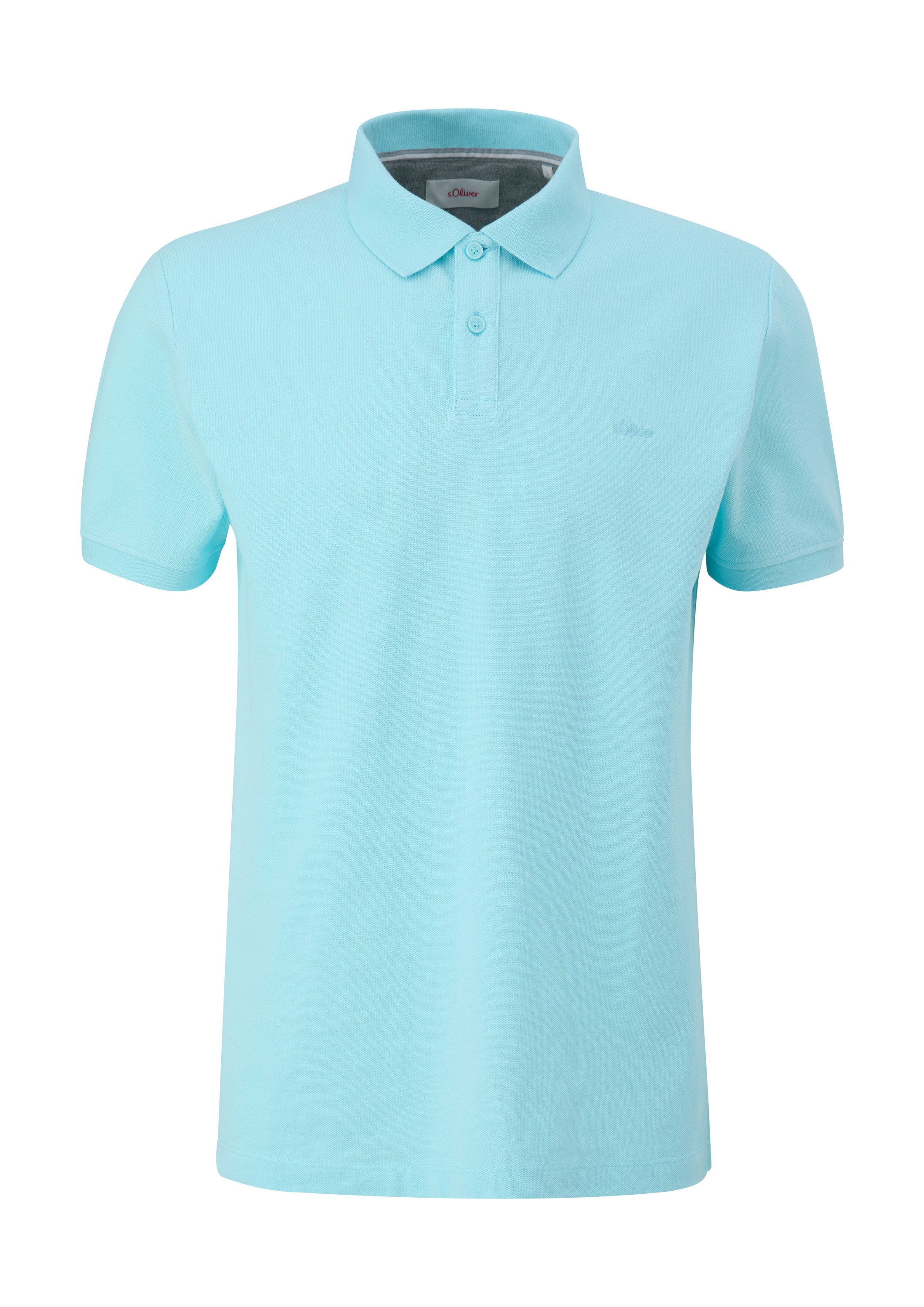 s.Oliver Kurzarmshirt Polo-Shirt Poloshirt aus Baumwollpiqué günstig online kaufen