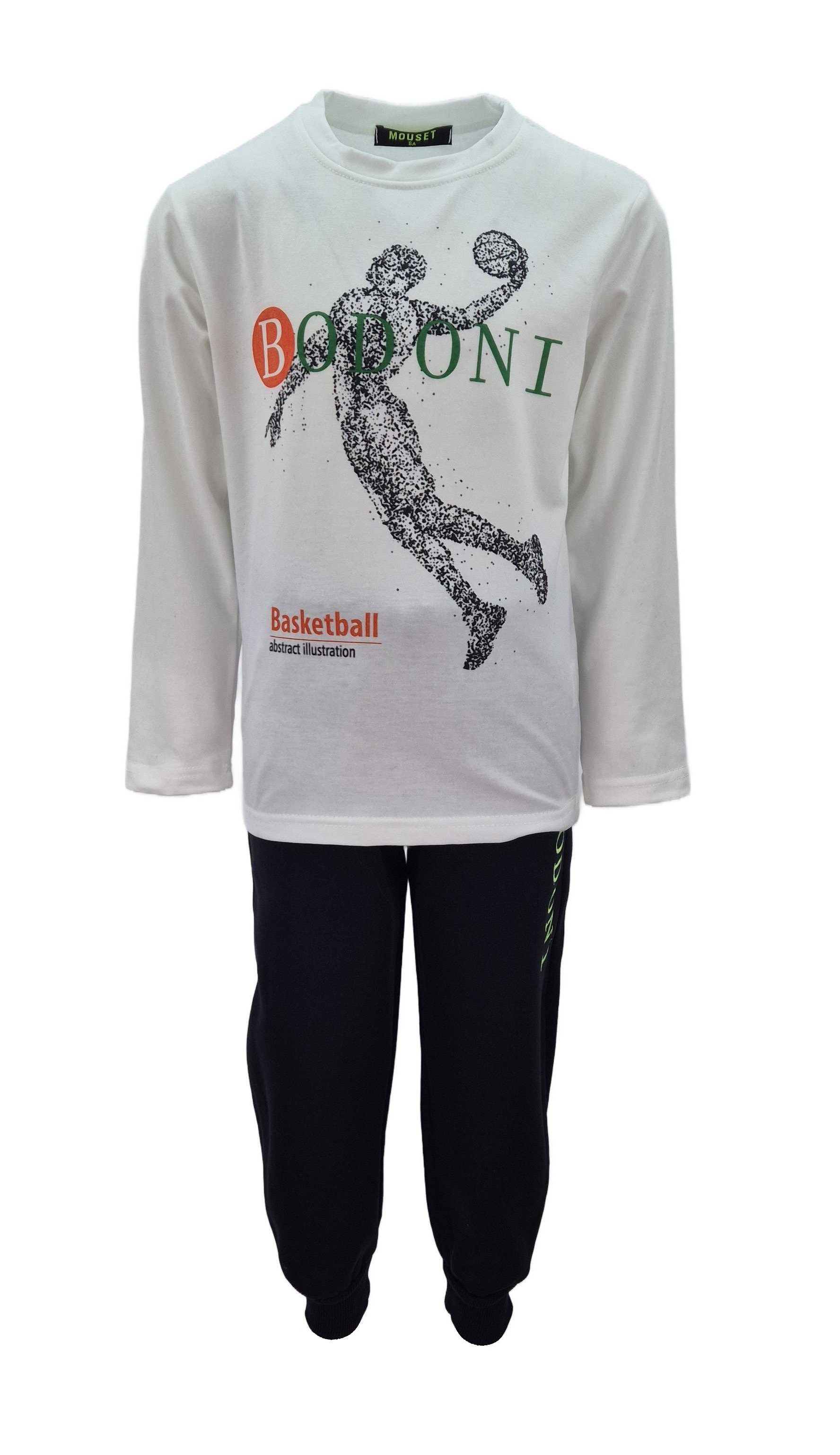 Hessis Freizeitanzug für Jungen 3-teilig – T-Shirt, Jacke & Jogginghose im Set jf157 (Set, 3-tlg., T-Shirt, Jacke & Jogginghose)