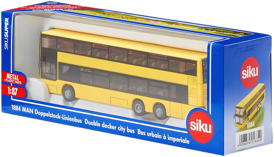 Siku Spielzeug-Bus SIKU Super, MAN Doppelstock Linienbus (1884) günstig online kaufen