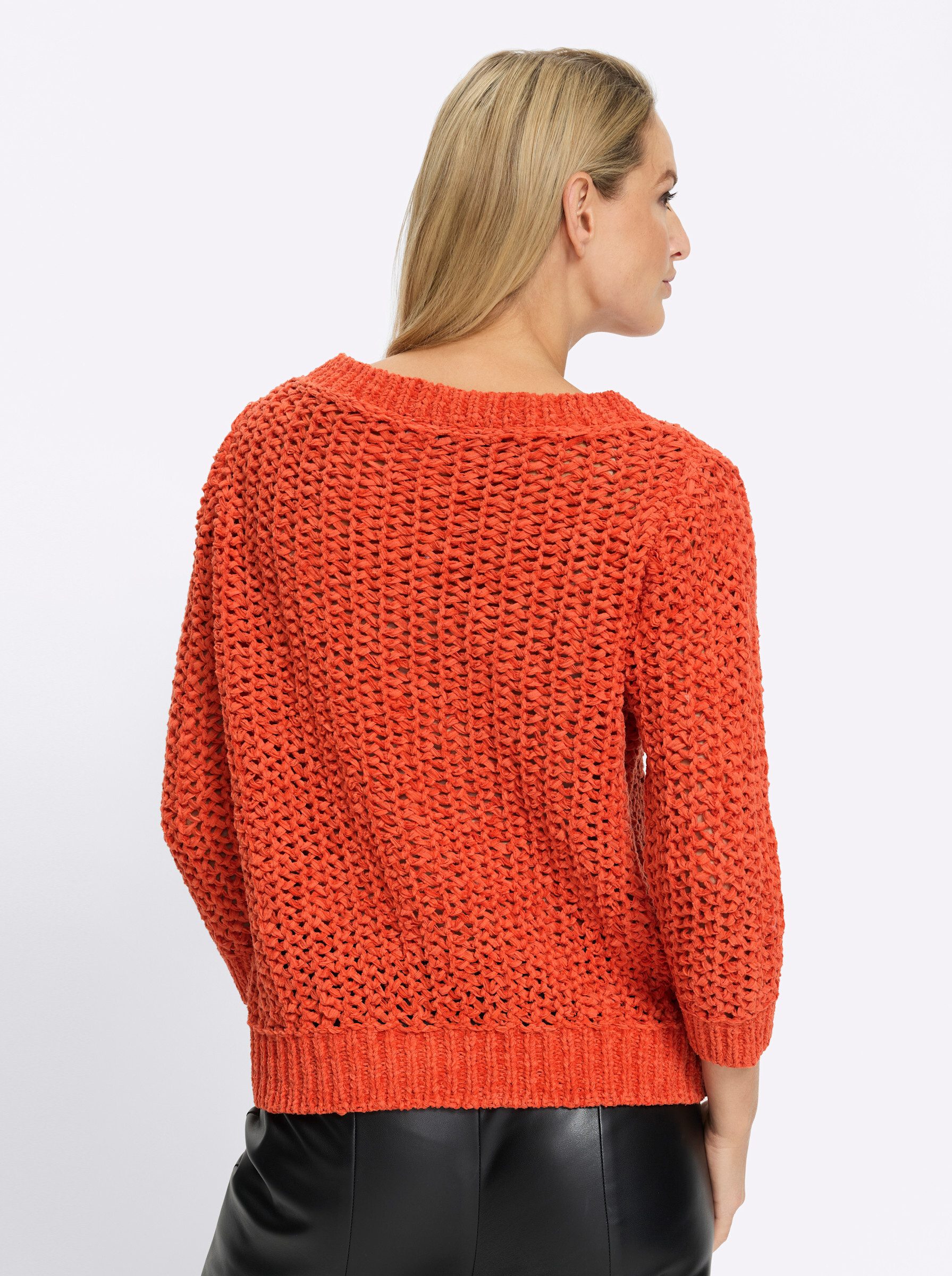 heine Strickpullover Pullover 3/4-Arm Häkeloptik günstig online kaufen