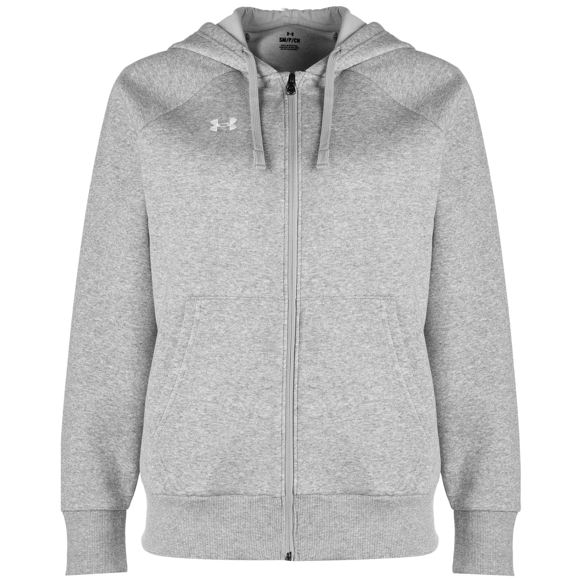 günstig Under Armour® Trainingskapuzenpullover Fleece grau Rival Kapuzenpullover weiß / Damen