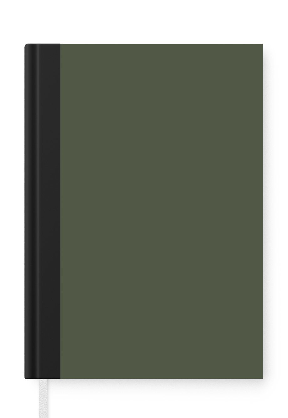 MuchoWow Notizbuch Grün - Olive - Farbe - Grün - Fest - Olivgrün, Journal, Merkzettel, Tagebuch, Notizheft, A5, 98 Seiten, Haushaltsbuch