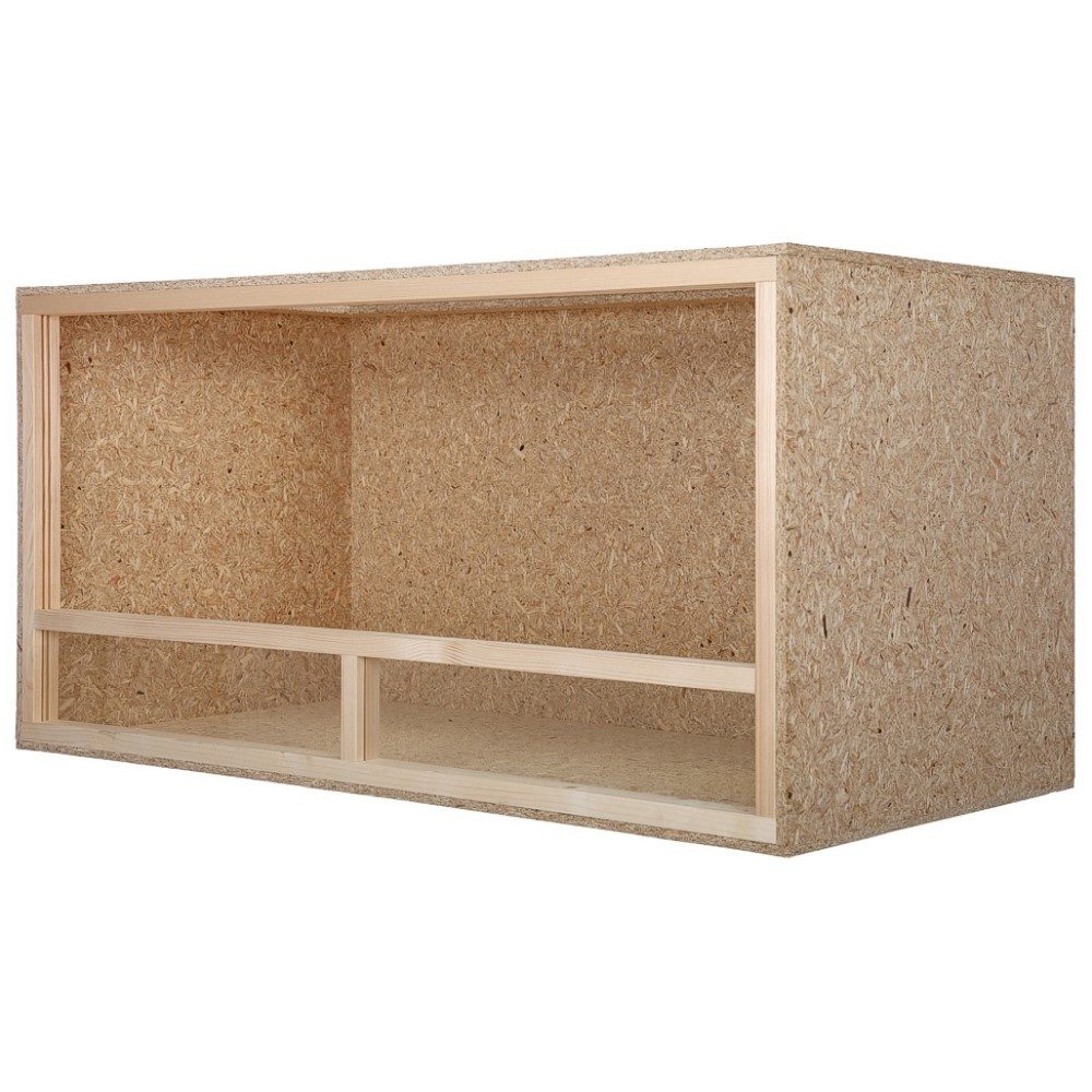 Repiterra Terrarium Schildkröten-Terrarium hochwertig 120x60x60 cm, wärmeisolierend - Hochwertiges Holzterrarium für Landschildkröten