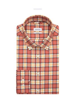 seidensticker Flanellhemd Shaped Shaped Langarm Button-Down-Kragen Karo