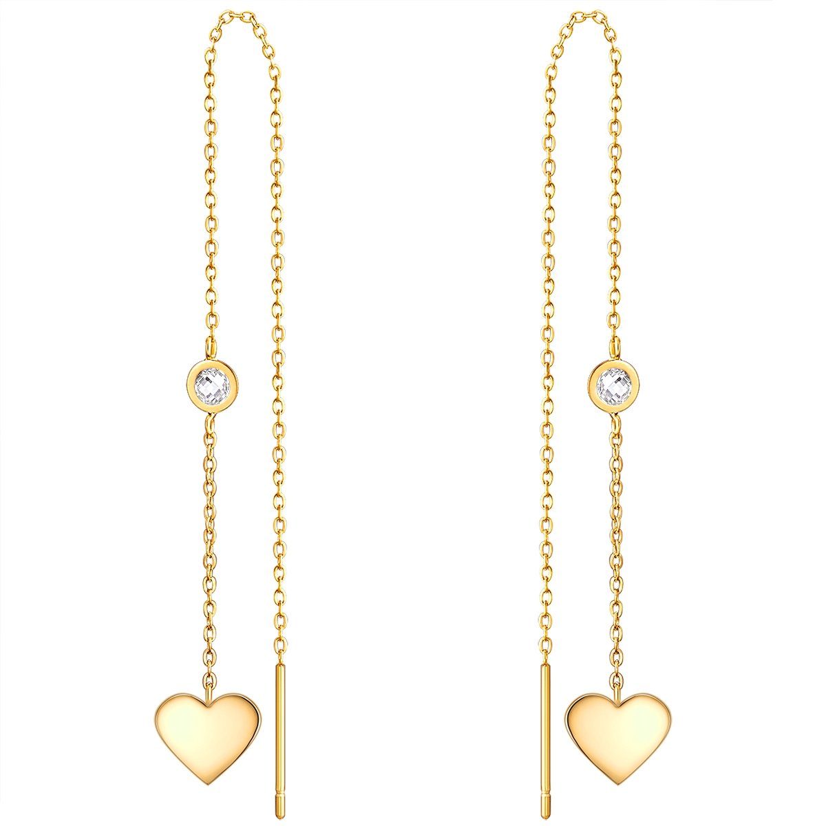 Eastside Paar Ohrhänger gelbgold, mit Preciosa günstig online kaufen