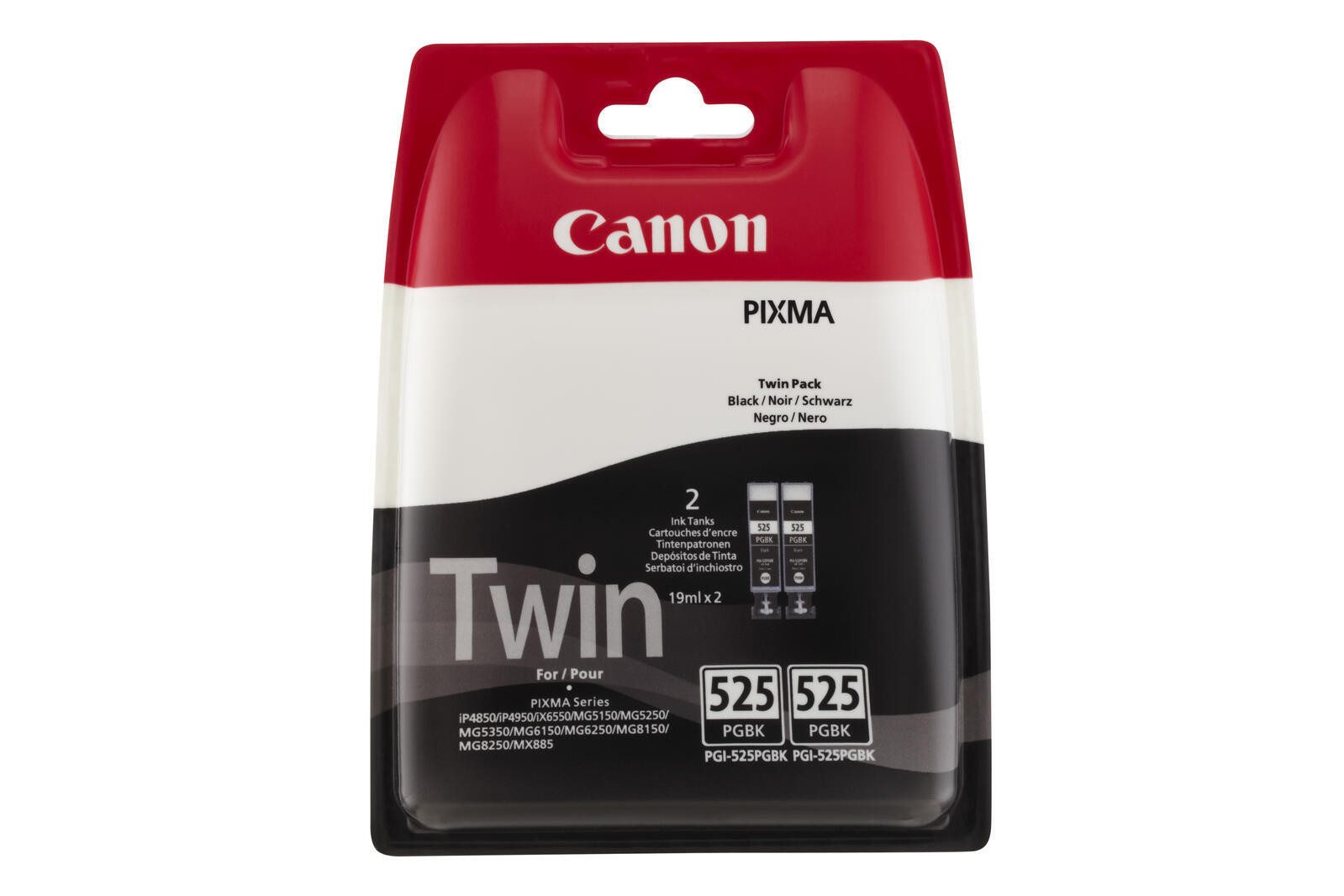 Canon Canon PGI-525PGBK Druckerpatronen 2er-Pack schwarz Tintenpatrone