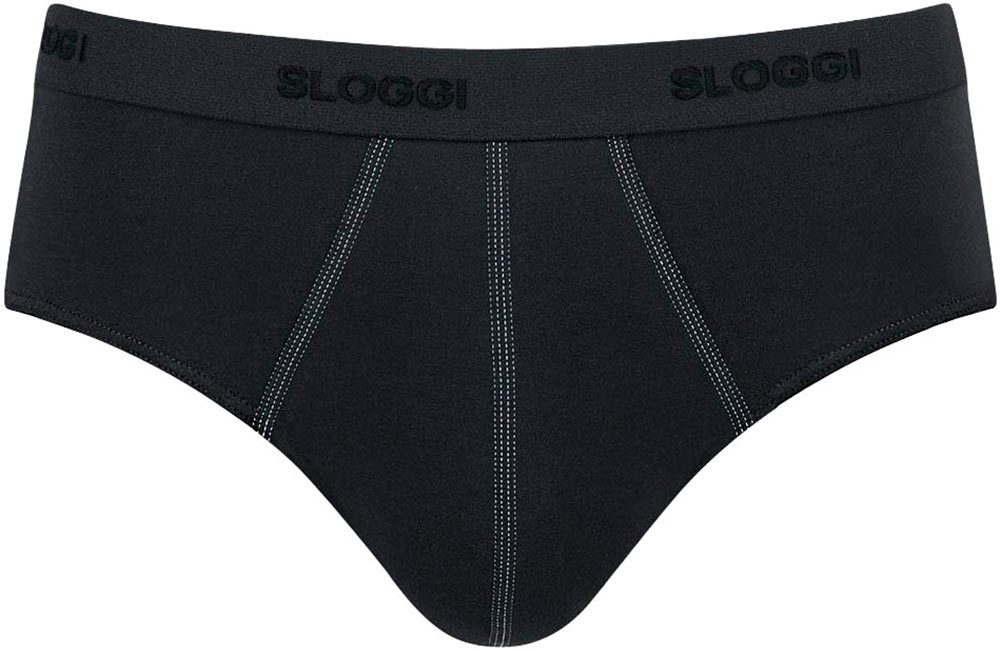 sloggi Midislip Men 24/7 (2er Pack) weich, atmungsaktiv, ohne Eingriff, Softbund, Baumwollmix