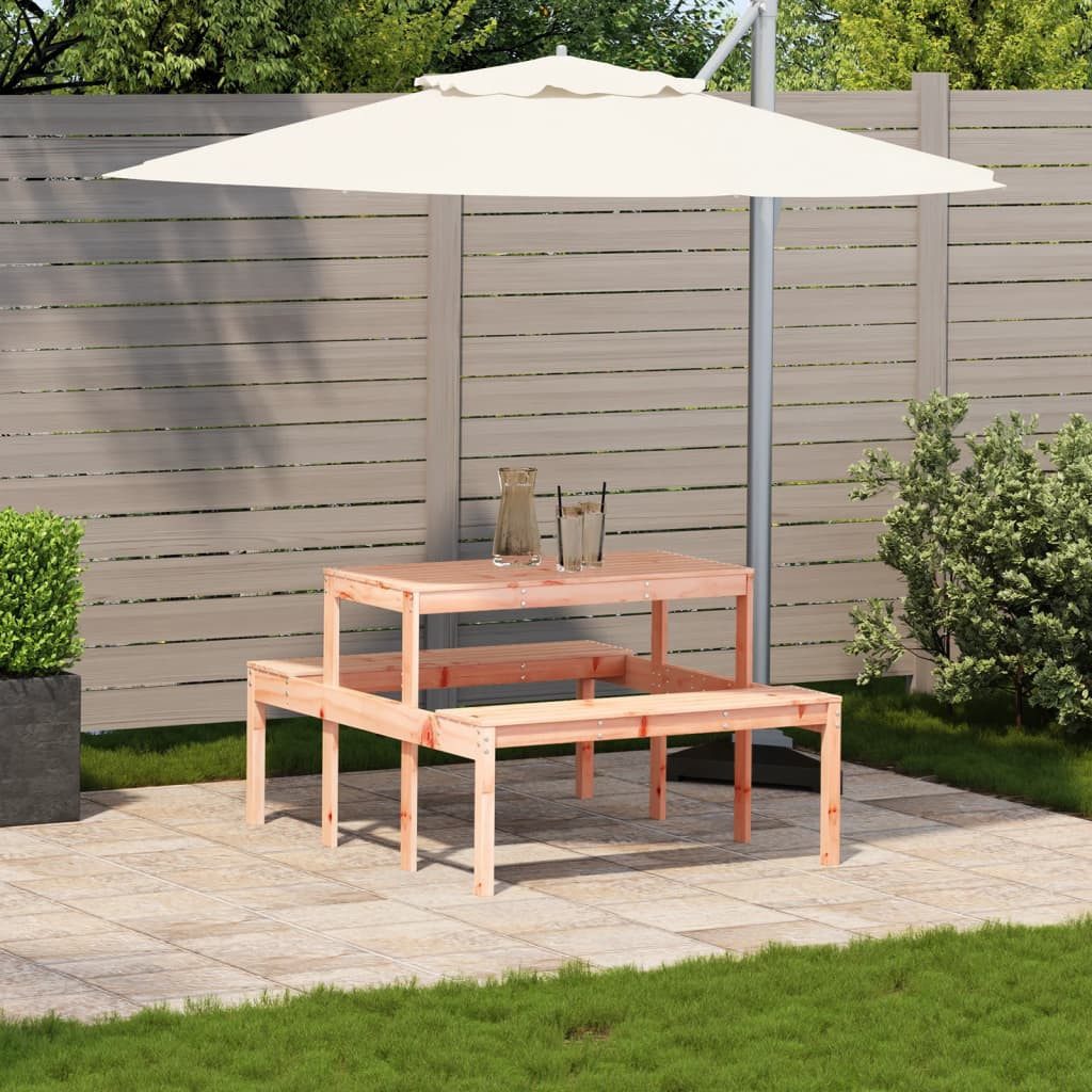 vidaXL Gartentisch Picknicktisch 110x134x75 cm Massivholz günstig online kaufen