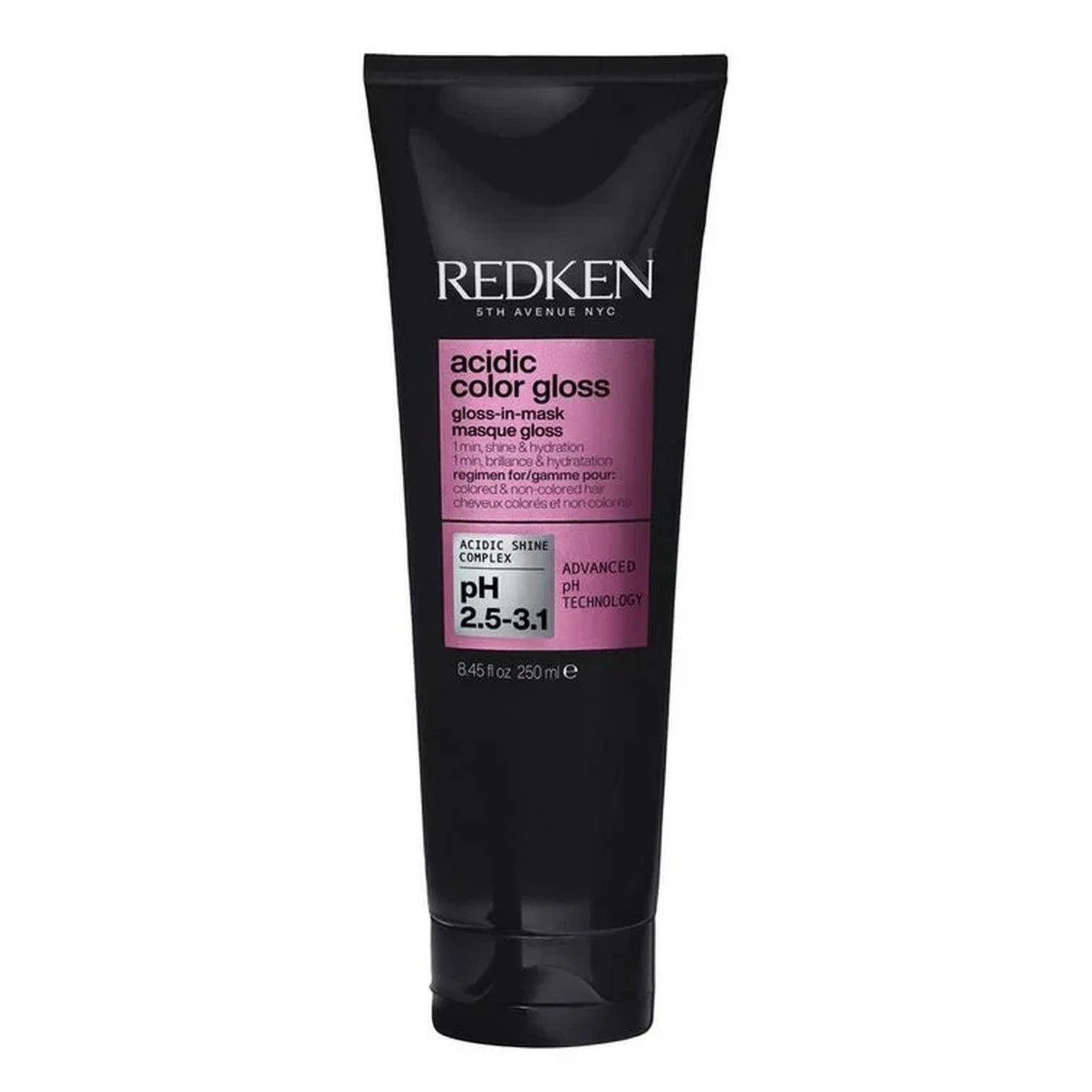 Redken Haarkur Redken Acidic Color Gloss Gloss-In-Mask 250 ml – Intensivmaske, 1-tlg., Professionelle Salon-Performance für stark strapaziertes Haar