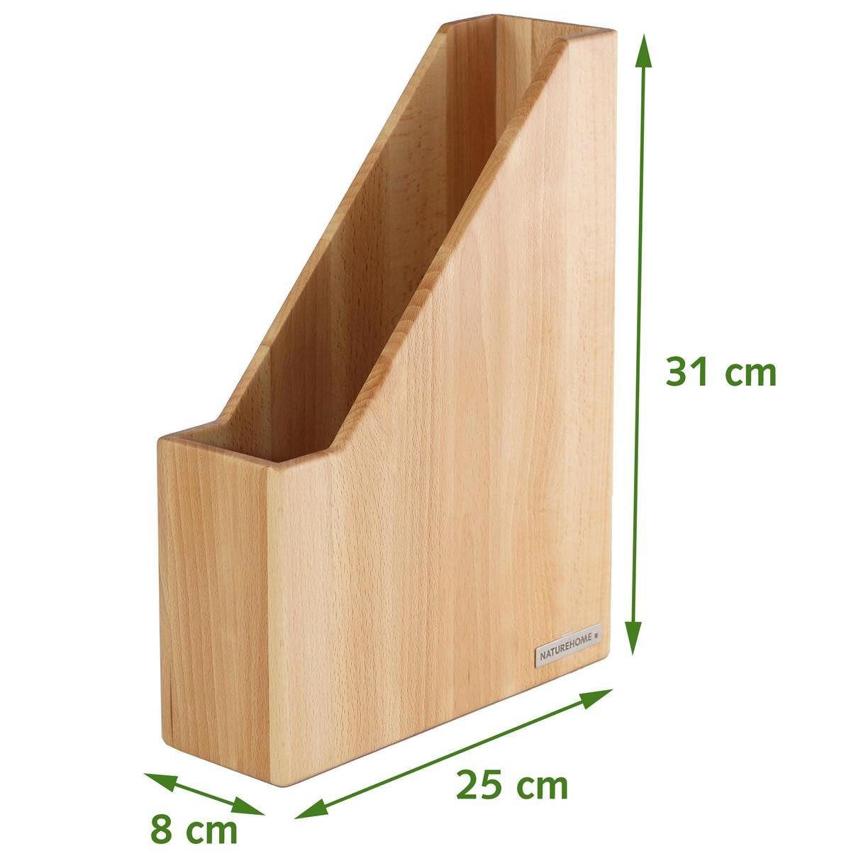 NATUREHOME Stehsammler ECO Stehsammler Buche natur geölt A4