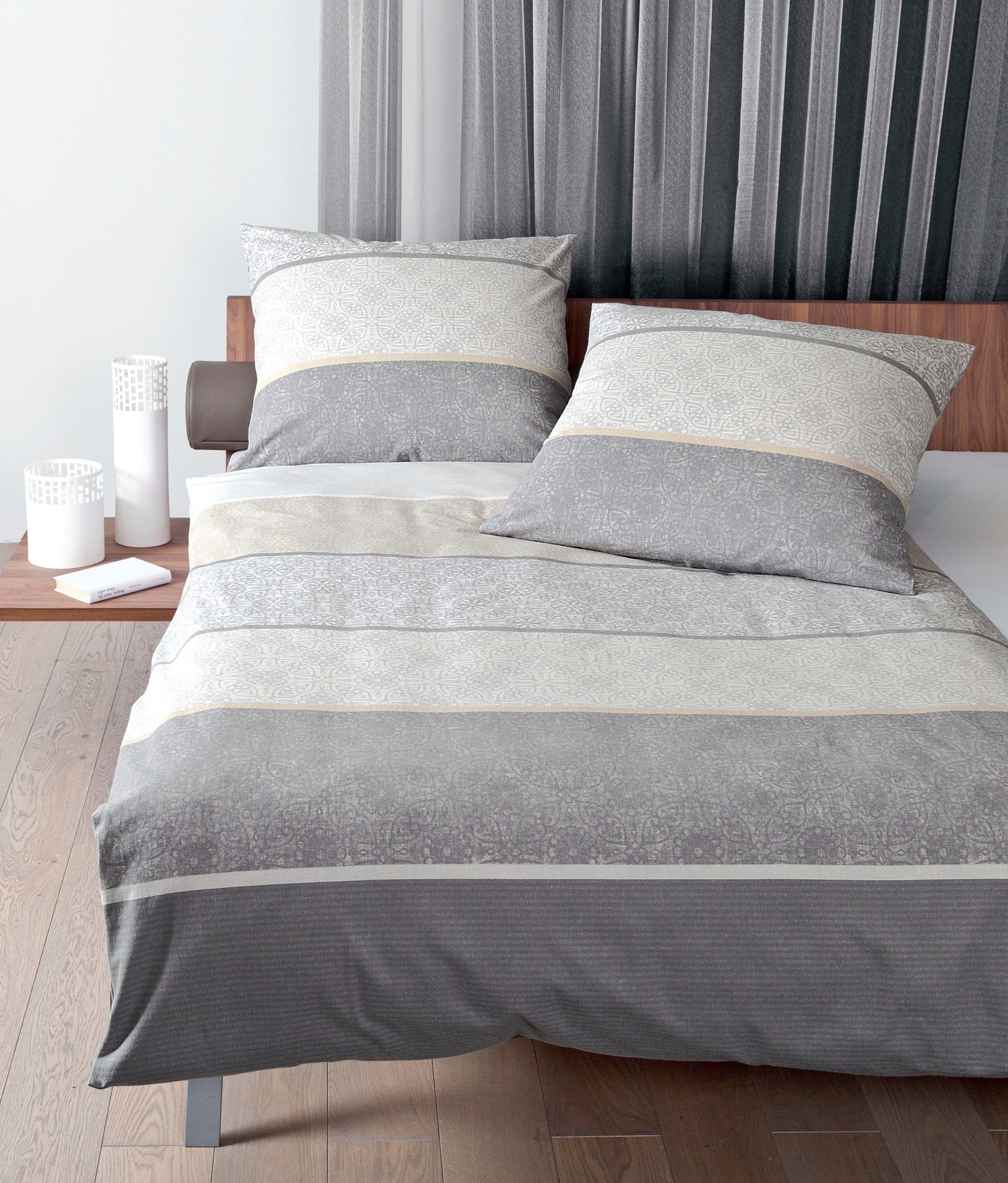 Janine Bettwäsche Warnemünde, Mako-Satin, 2 teilig, günstig online kaufen