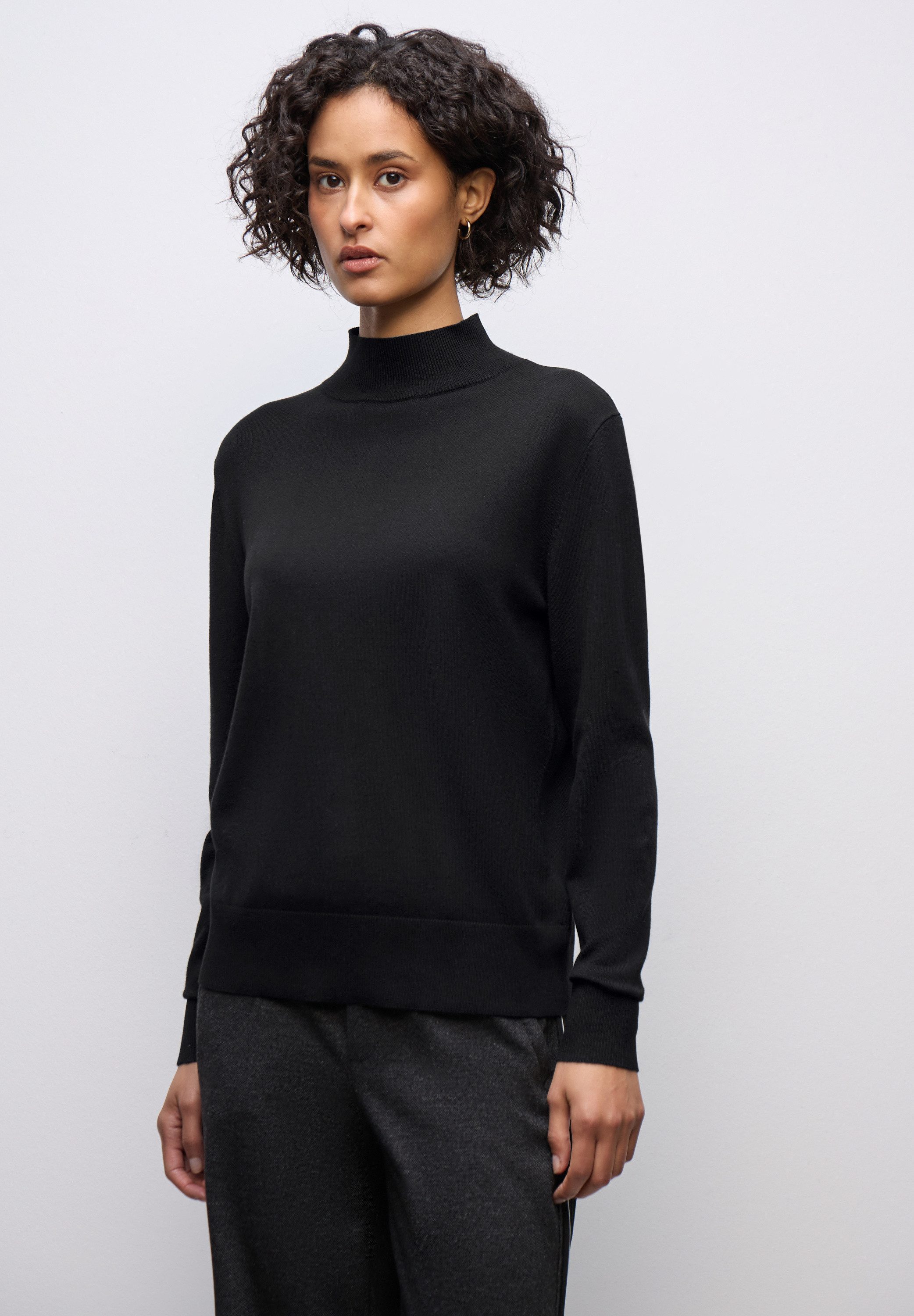 STREET ONE STUDIO Strickpullover mit Materialmix günstig online kaufen