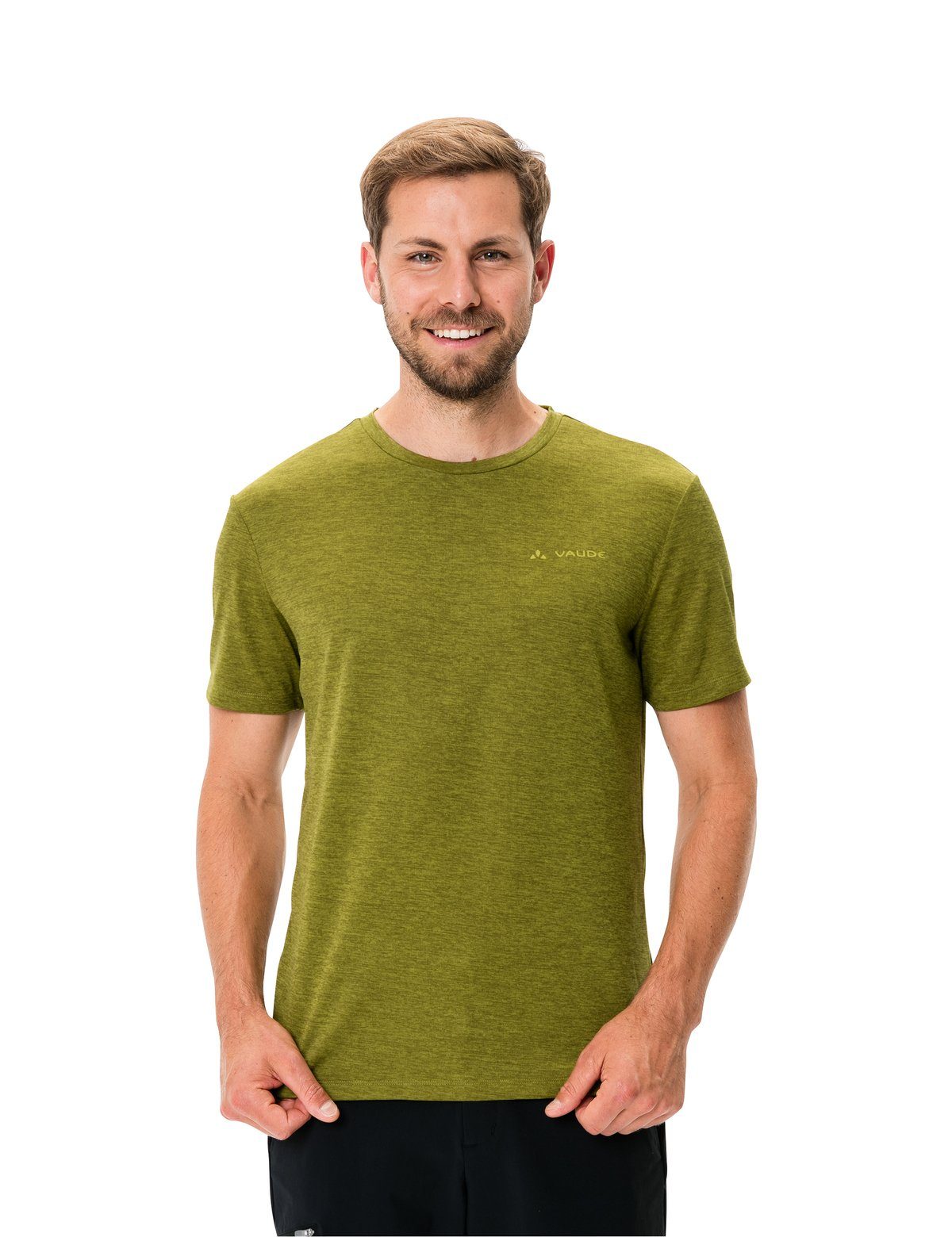 VAUDE T-Shirt Men's T-Shirt (1-tlg) bamboo Knopf Essential Grüner