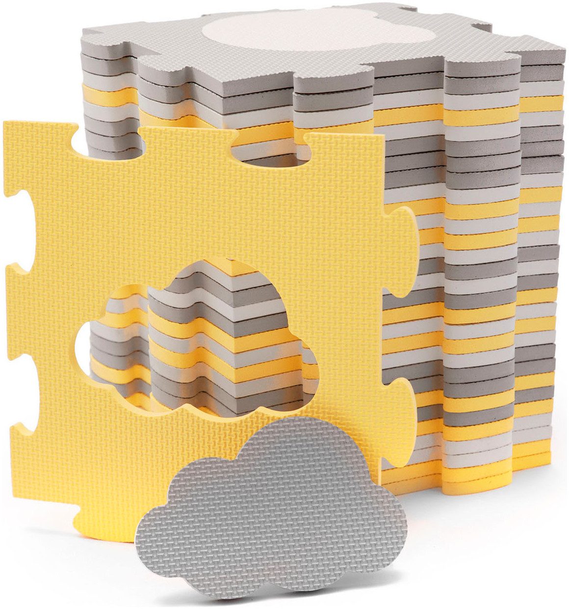 Kinderkraft Spielmatte Schaumstoff-Puzzlematte LUNO SHAPES günstig online kaufen