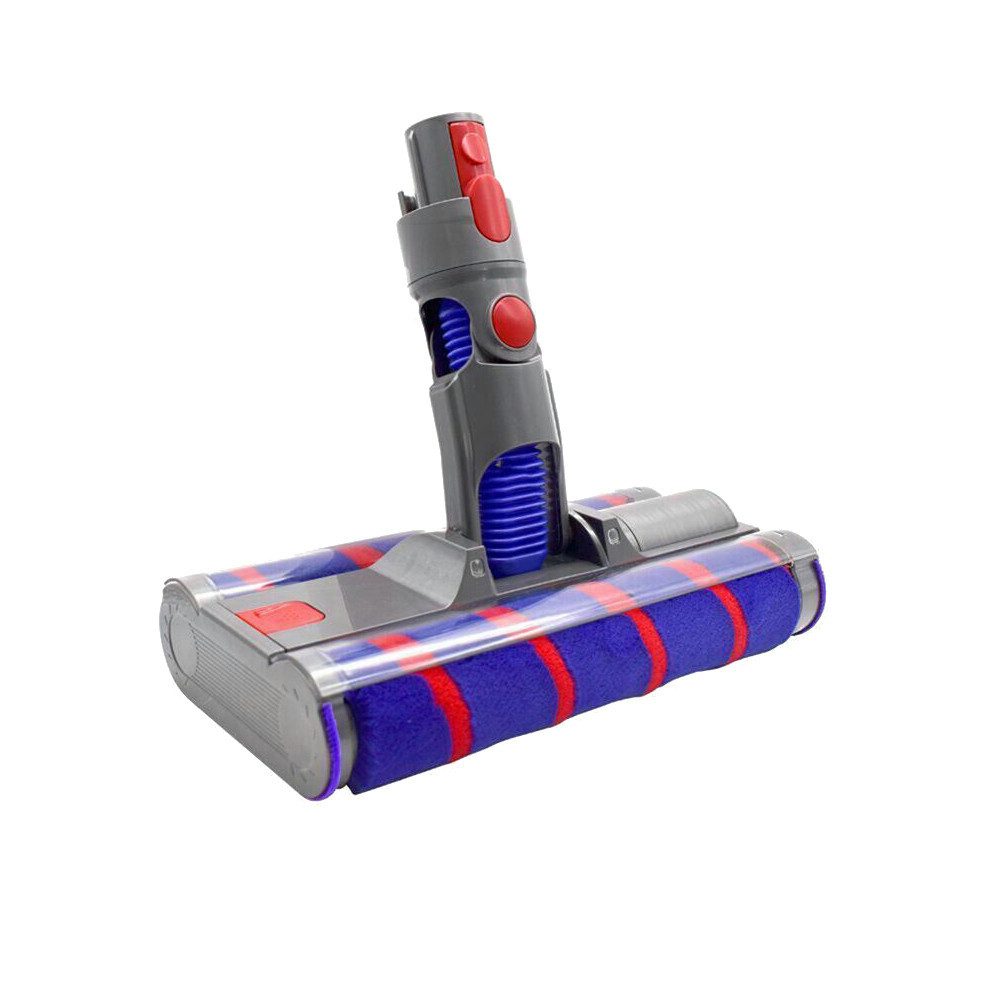 Trade-Shop Bodendüse mit 2 Softrollen passend für Dyson V7, V8, V10, V11, V15 Staubsauger, inkl. 360°-Gelenkrollen / Drehkippgelenk mit flexiblem Saugschlauch