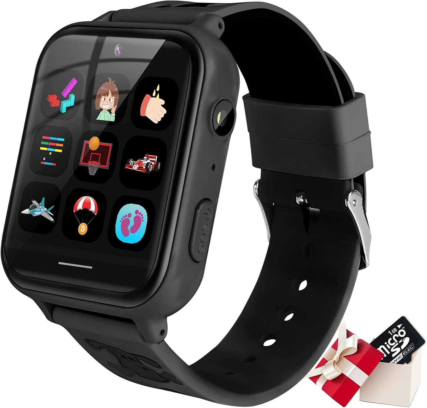 OKYUK Persönliche Videoanrufe Smartwatch (1,83 Zoll, 4G), Smart-Game-Uhr mit mehrere Funktionen verfügbar, Geburtstagsgeschenk