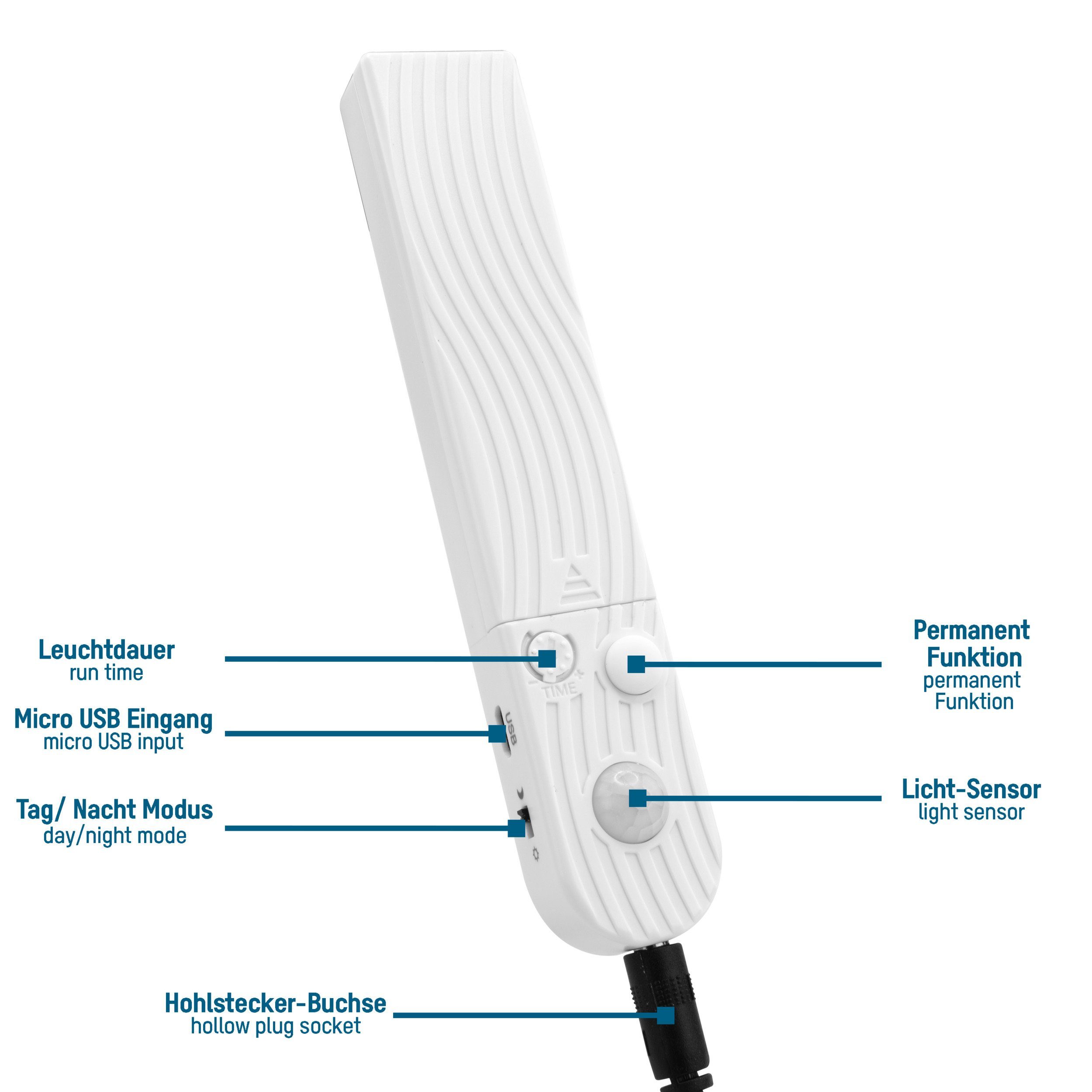 ANSMANN AG LED Dekolicht LED-Band mit Bewegungssensor, Tag- und Nachtsensor, selbstklebend