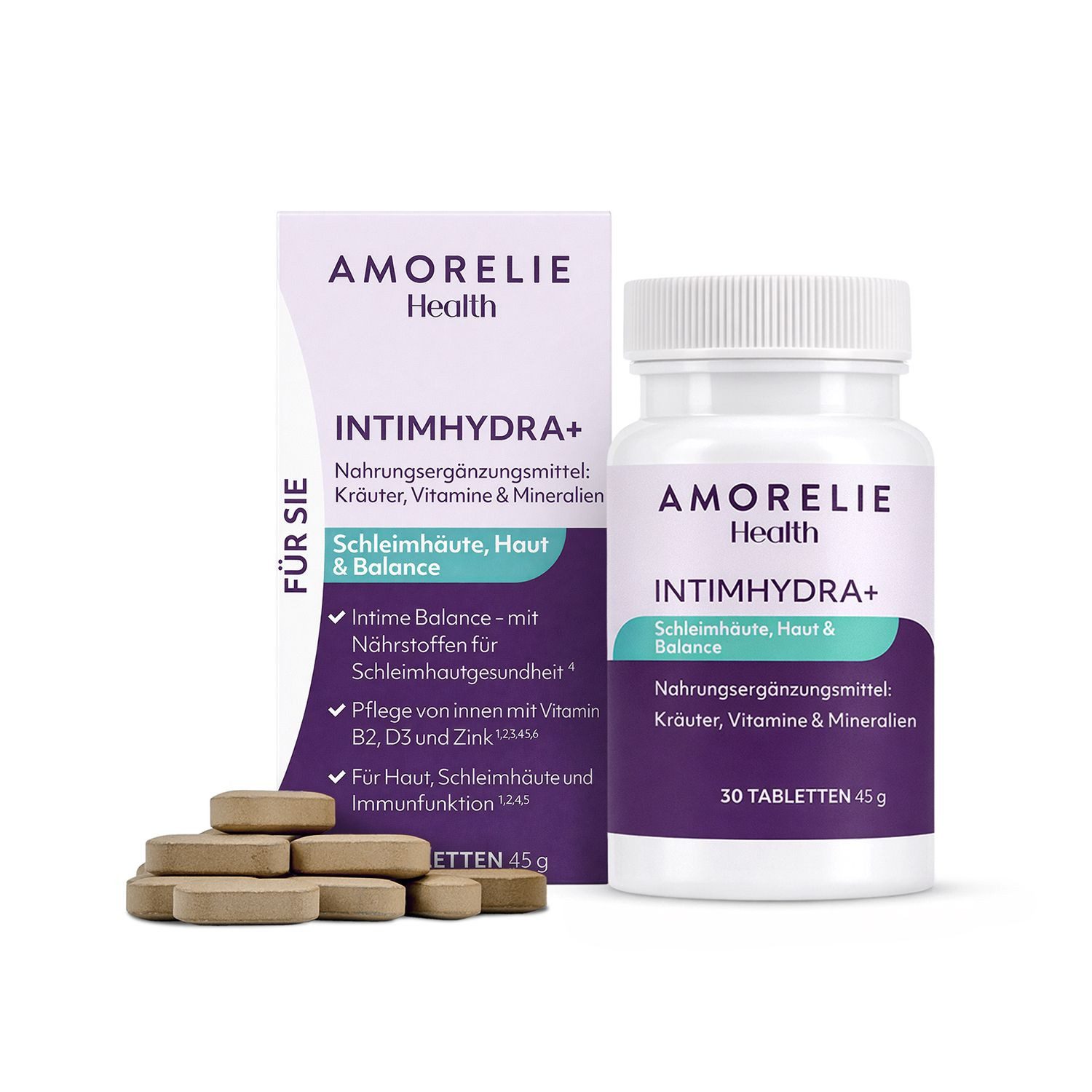 AMORELIE Amorelie Health - IntimHydra+ für Sie - 30 Tabletten Tabletten, 1 er 30 St., 45 g