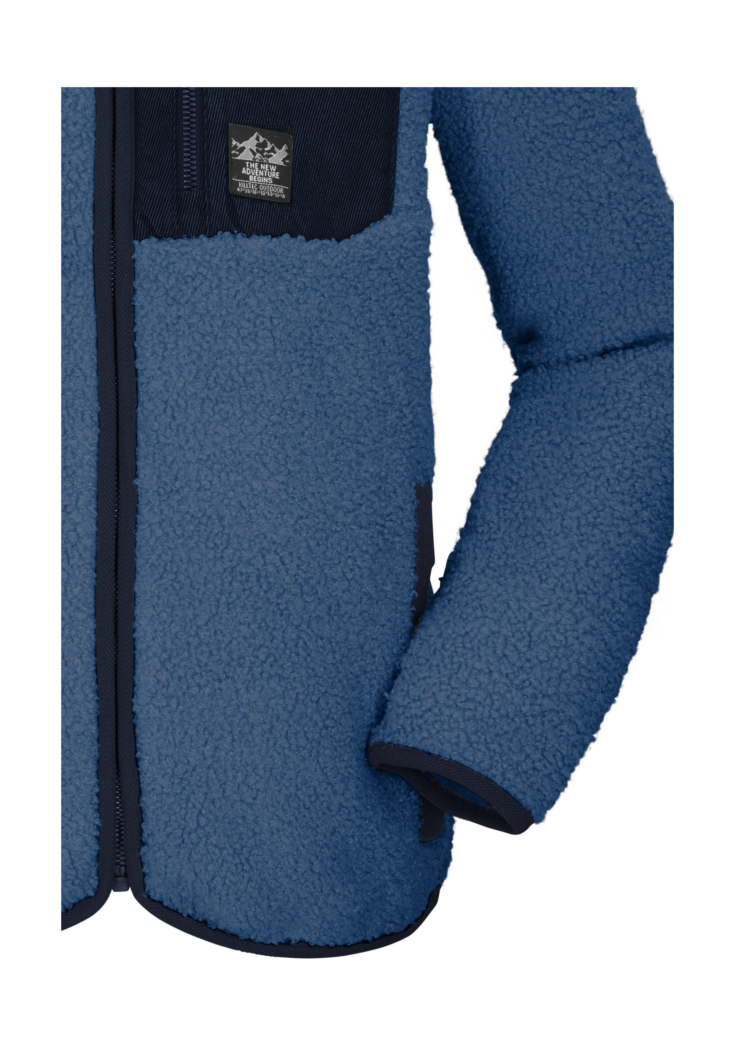 Killtec Fleecejacke KOW 144 BYS FLC JCKT Weiche Sherpa Fleecejacke mit Kinnschutz und Stauraum – Bild 4 von 5