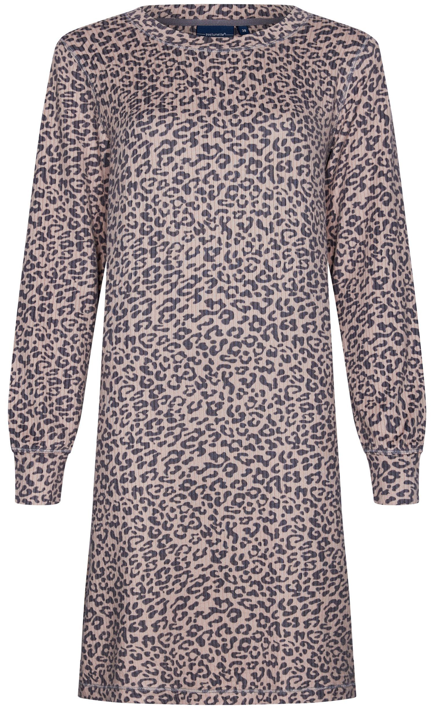 Pastunette Nachthemd Modisches Damen Schlafshirt Animal Print (1-tlg) Warm günstig online kaufen