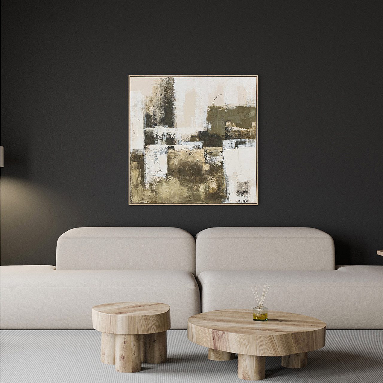 ArtUniverse Gemälde Leinwandbild Expressive Abstract 100 x 100 cm, Abstrakt
