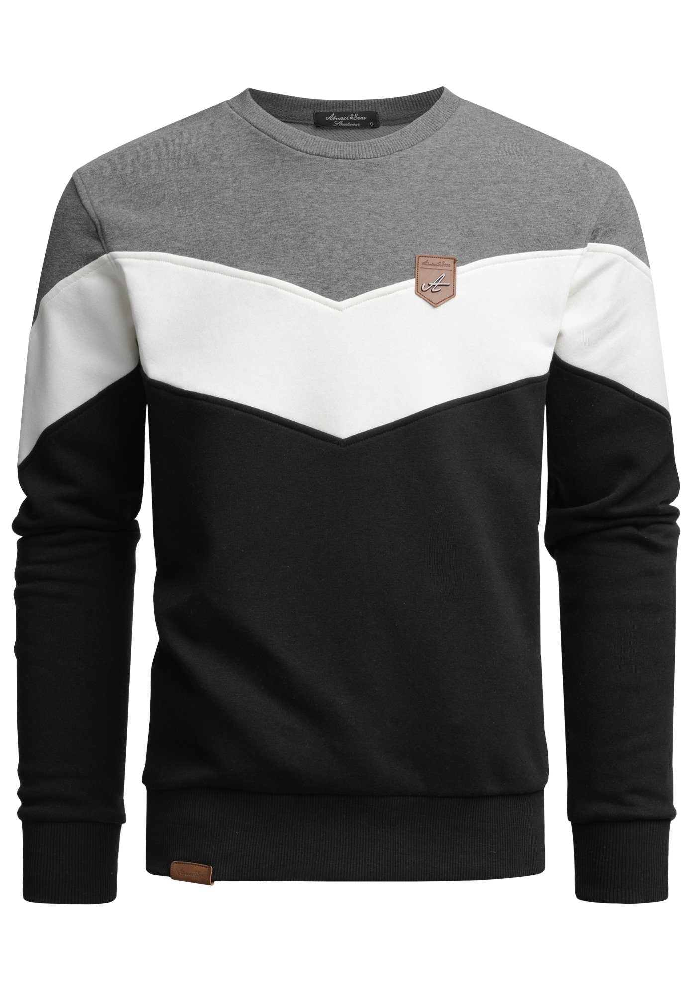 Amaci&Sons Sweatshirt PALMDALE Sweatshirt mit Rundhalsausschnitt günstig online kaufen