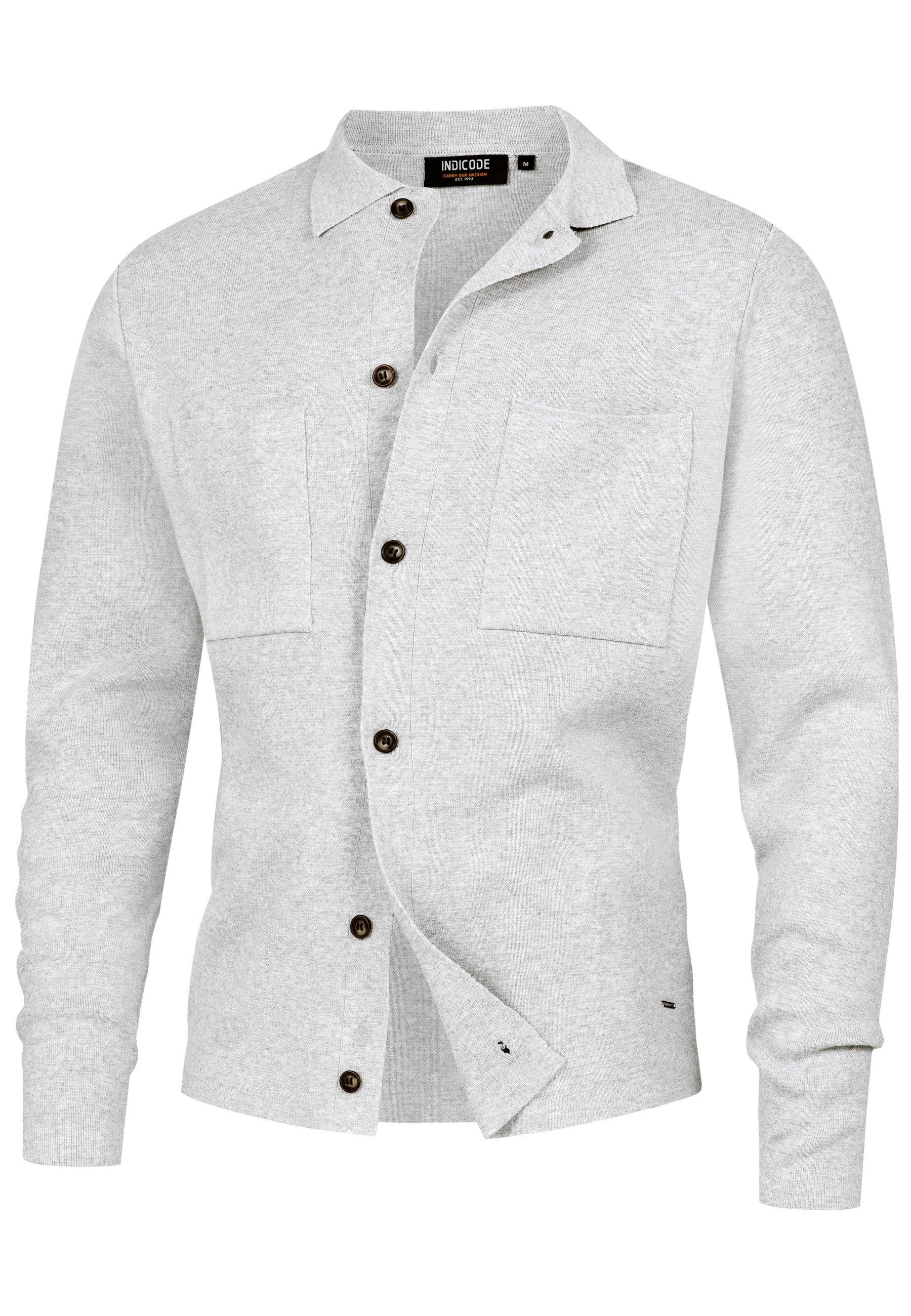 Indicode Strickjacke Herren INBellino Cardigan Herrenstrickjacke Moderne St günstig online kaufen