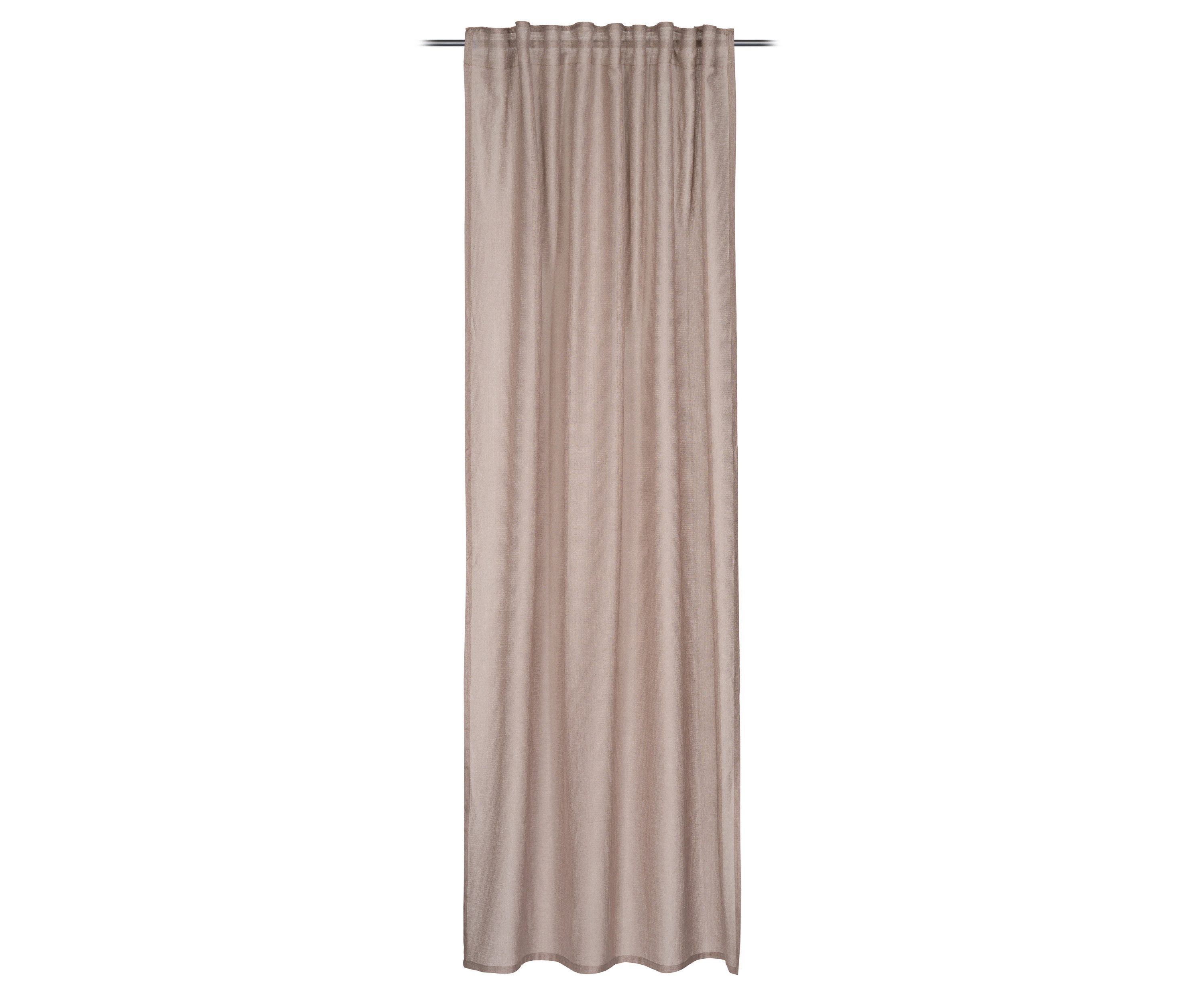 Gözze Vorhang GÖZZE Fertigvorhang STORMY taupe BH 140x245 cm braun Gardine günstig online kaufen
